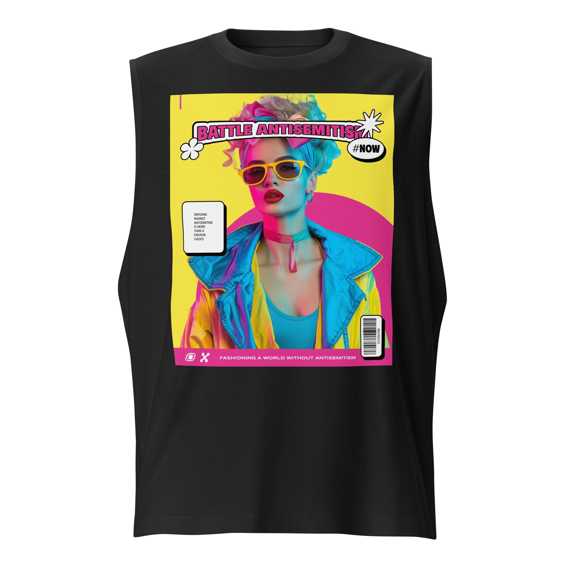 80's Fashion Trend | Battle Antisemitism | Unisex Muscle Tank Top