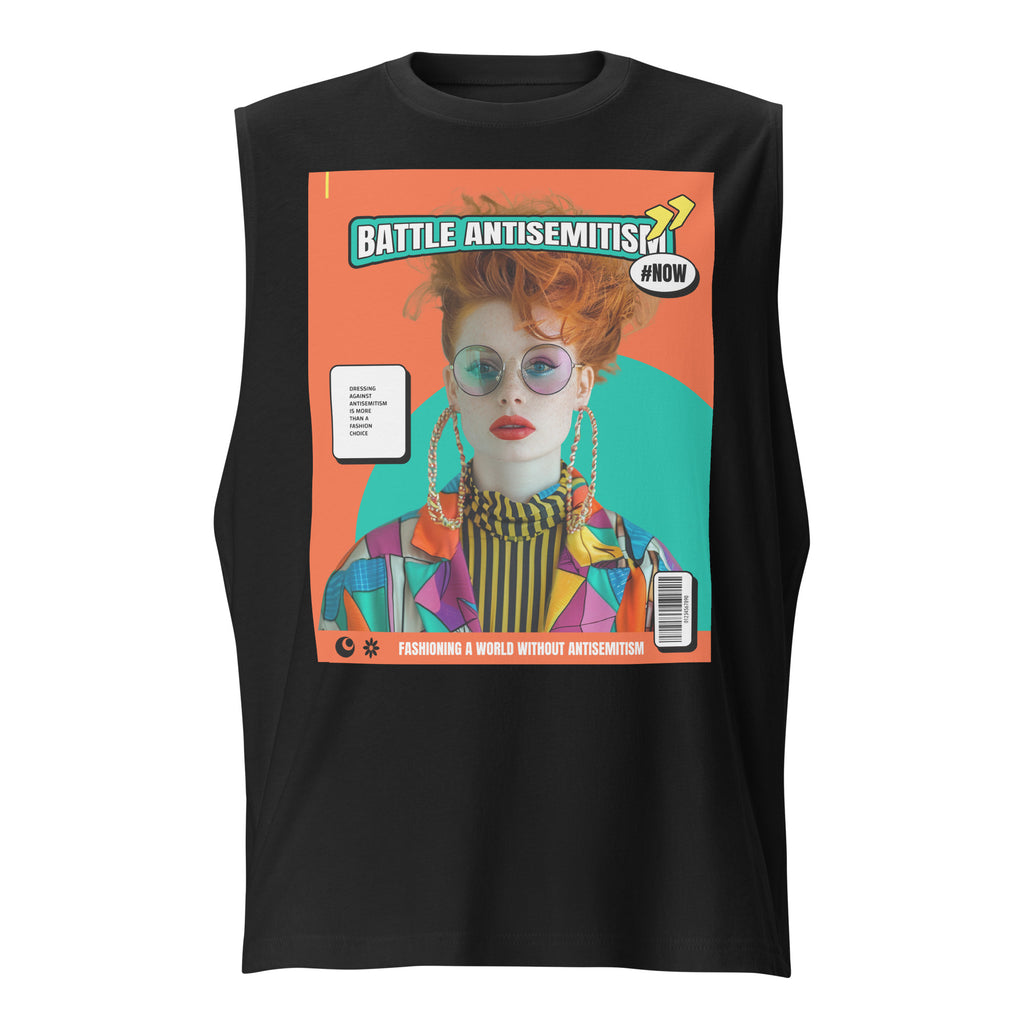 80's Fashion Trend | Battle Antisemitism | Unisex Muscle Tank Top Jouparty