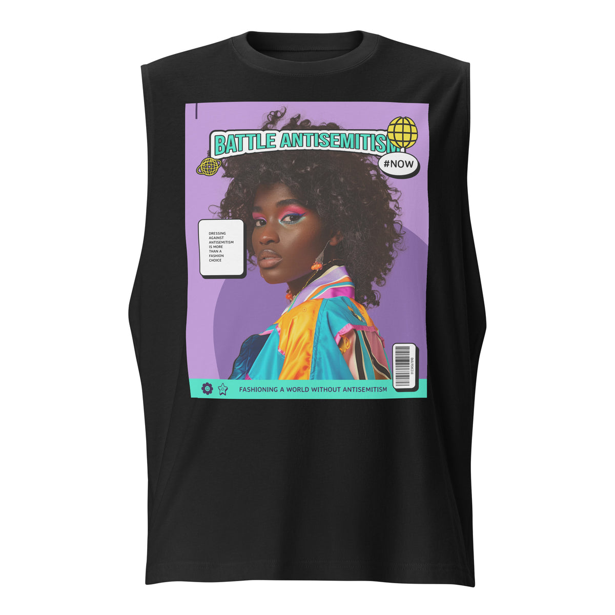 80's Fashion Trend | Battle Antisemitism | Unisex Muscle Tank Top Jouparty