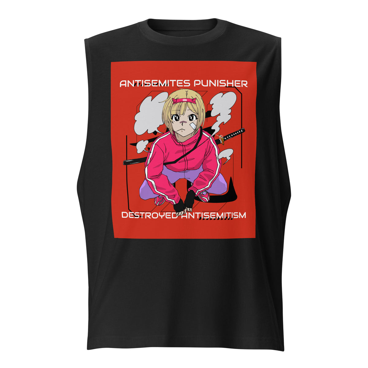 Antisemites Punisher | Unisex Muscle Tank Top Jouparty