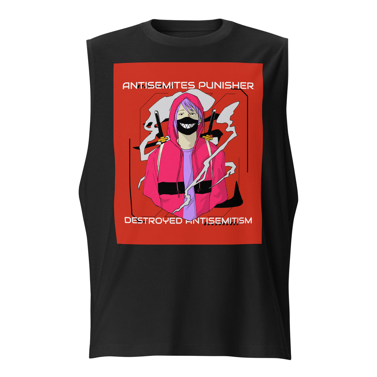 Antisemites Punisher | Unisex Muscle Tank Top Jouparty