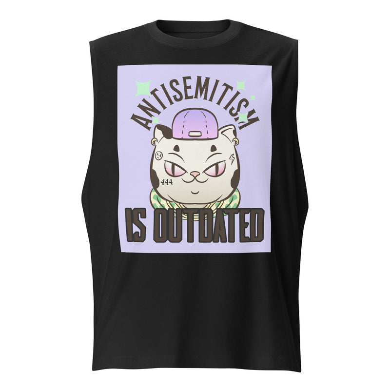 Cool Cat | Antisemitism Is Outdated | Unisex Muscle Tank Top