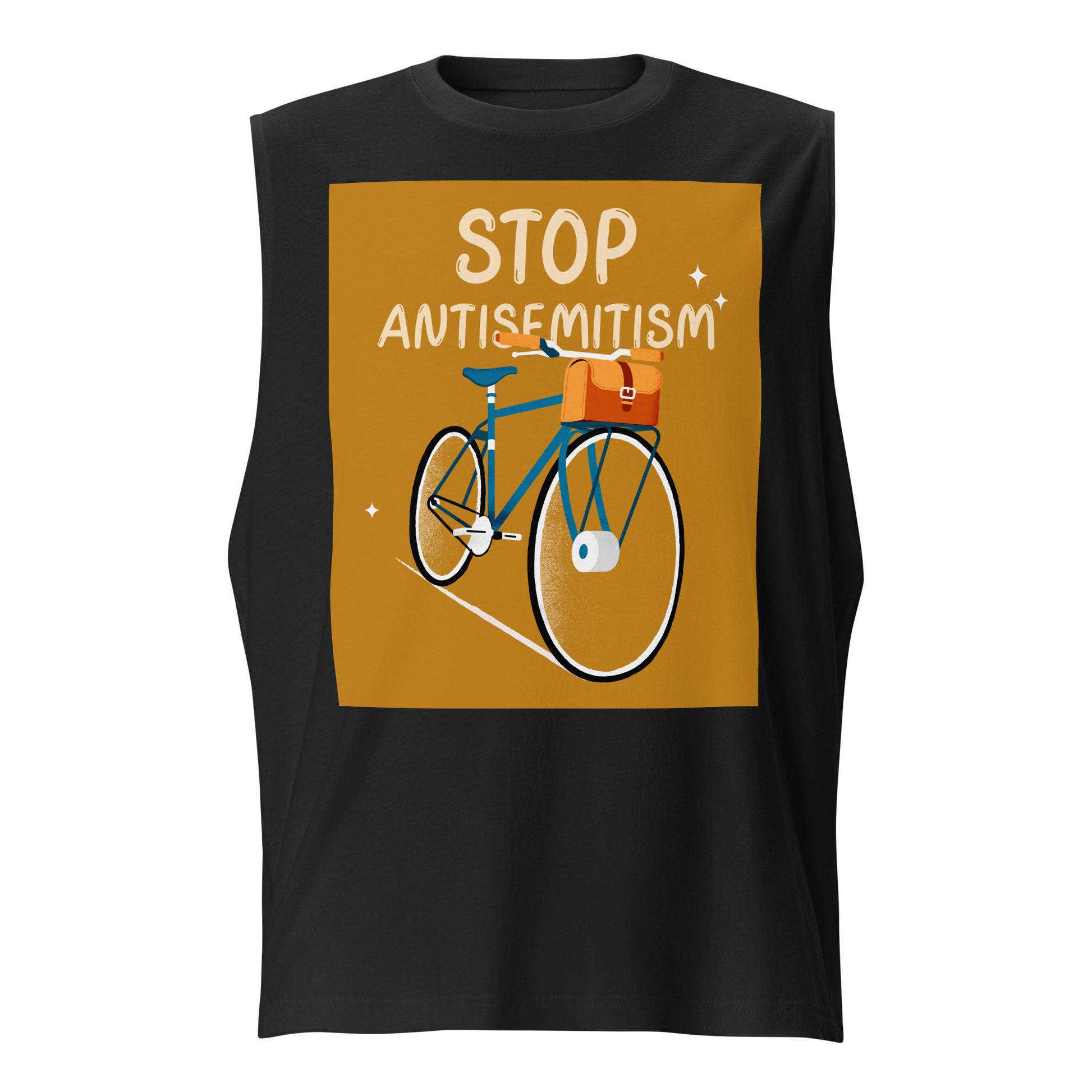 Bike Journey | Stop Antisemitism | Unisex Muscle Tank Top