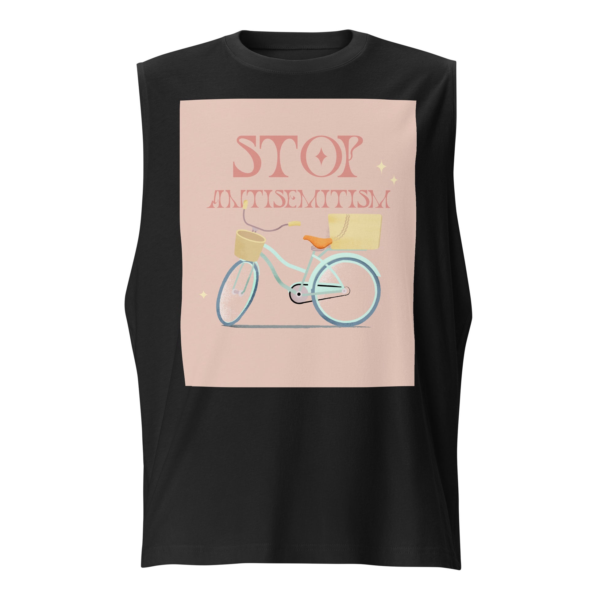 Bike Journey | Stop Antisemitism | Unisex Muscle Tank Top