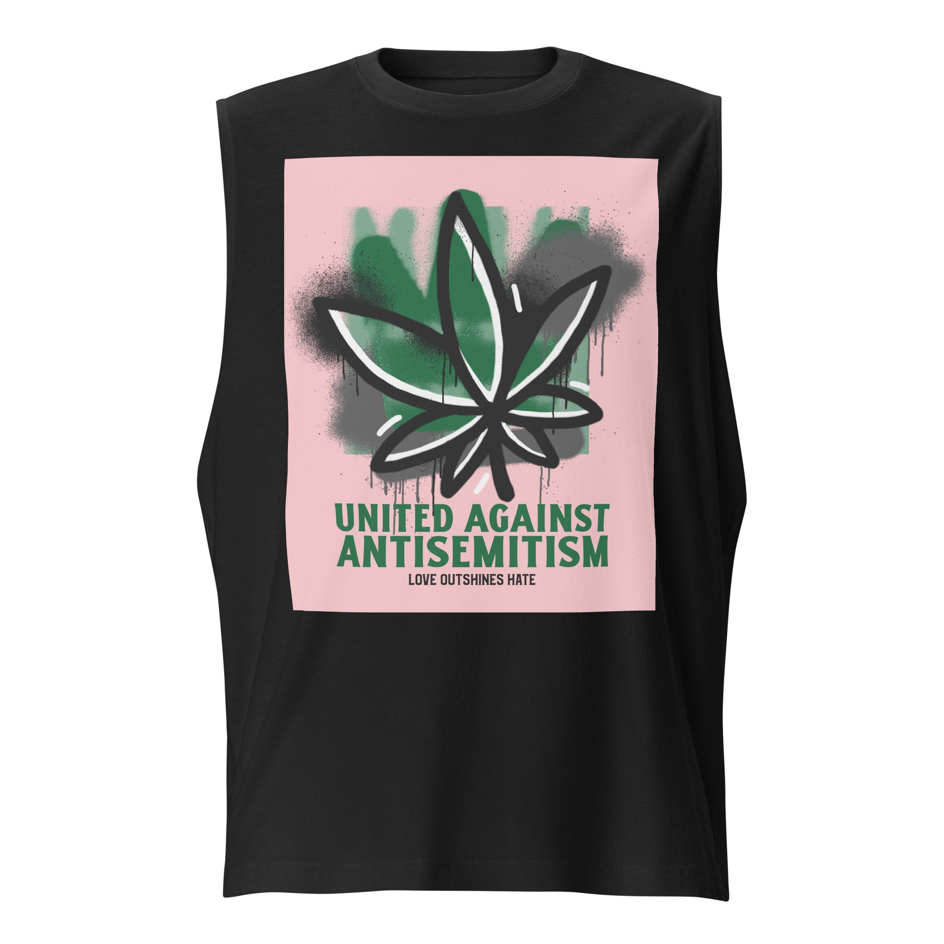 United Graffiti Doodle | Antisemitism | Unisex Muscle Tank Top