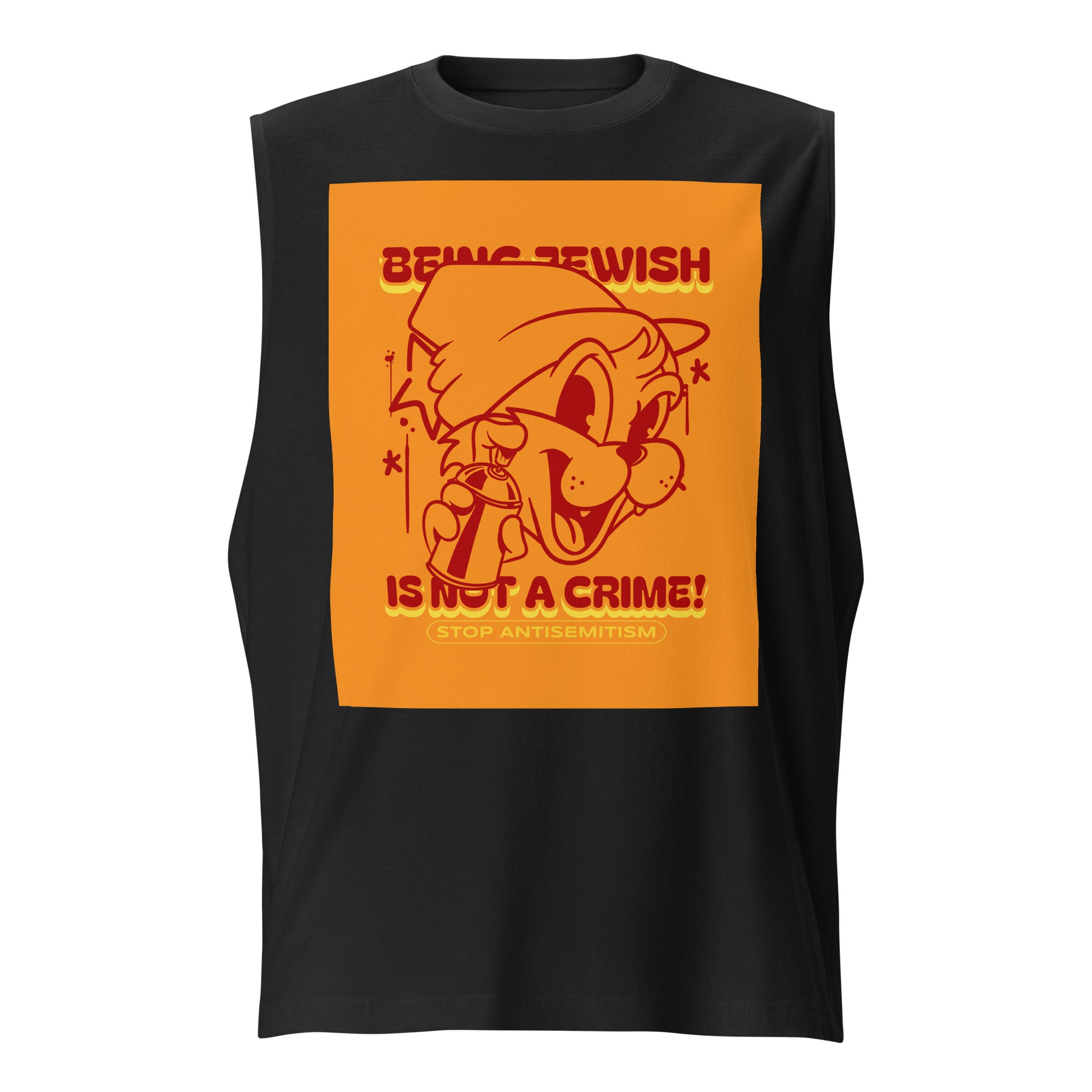 Streetart Graffiti Cartoon | Antisemitism | Unisex Muscle Tank Top Jouparty
