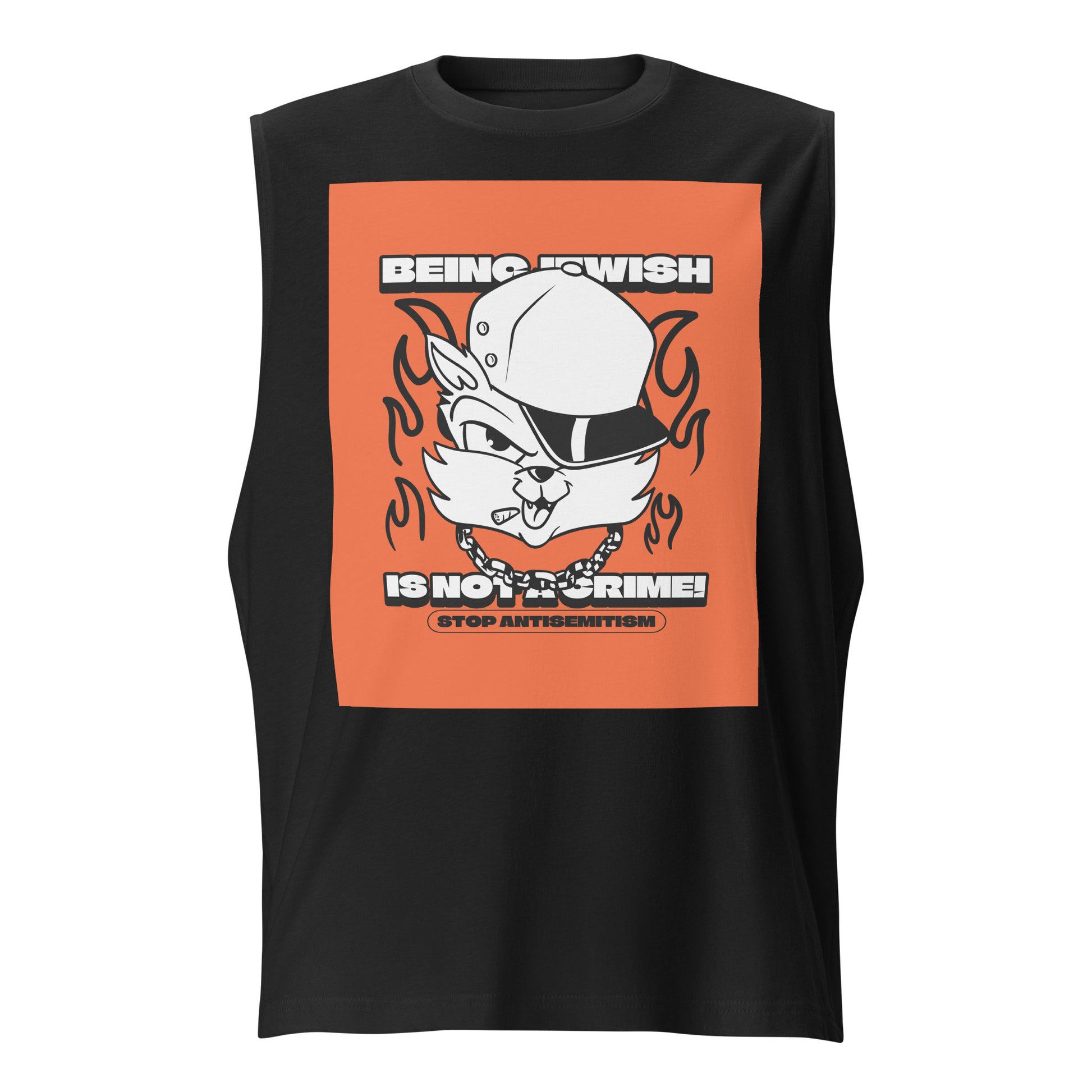 Streetart Graffiti Cartoon | Antisemitism | Unisex Muscle Tank Top Jouparty