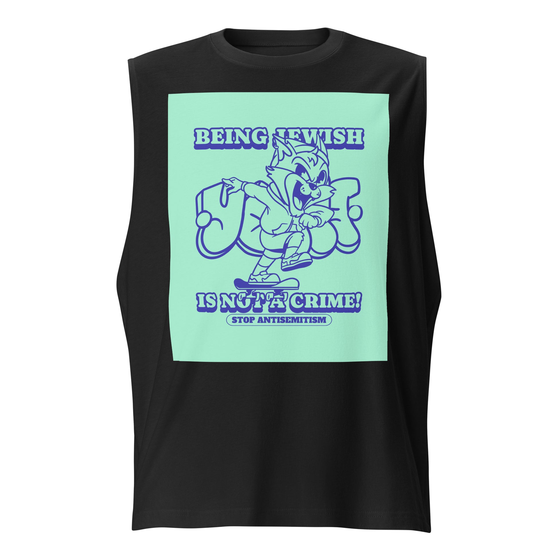 Streetart Graffiti Cartoon | Antisemitism | Unisex Muscle Tank Top Jouparty