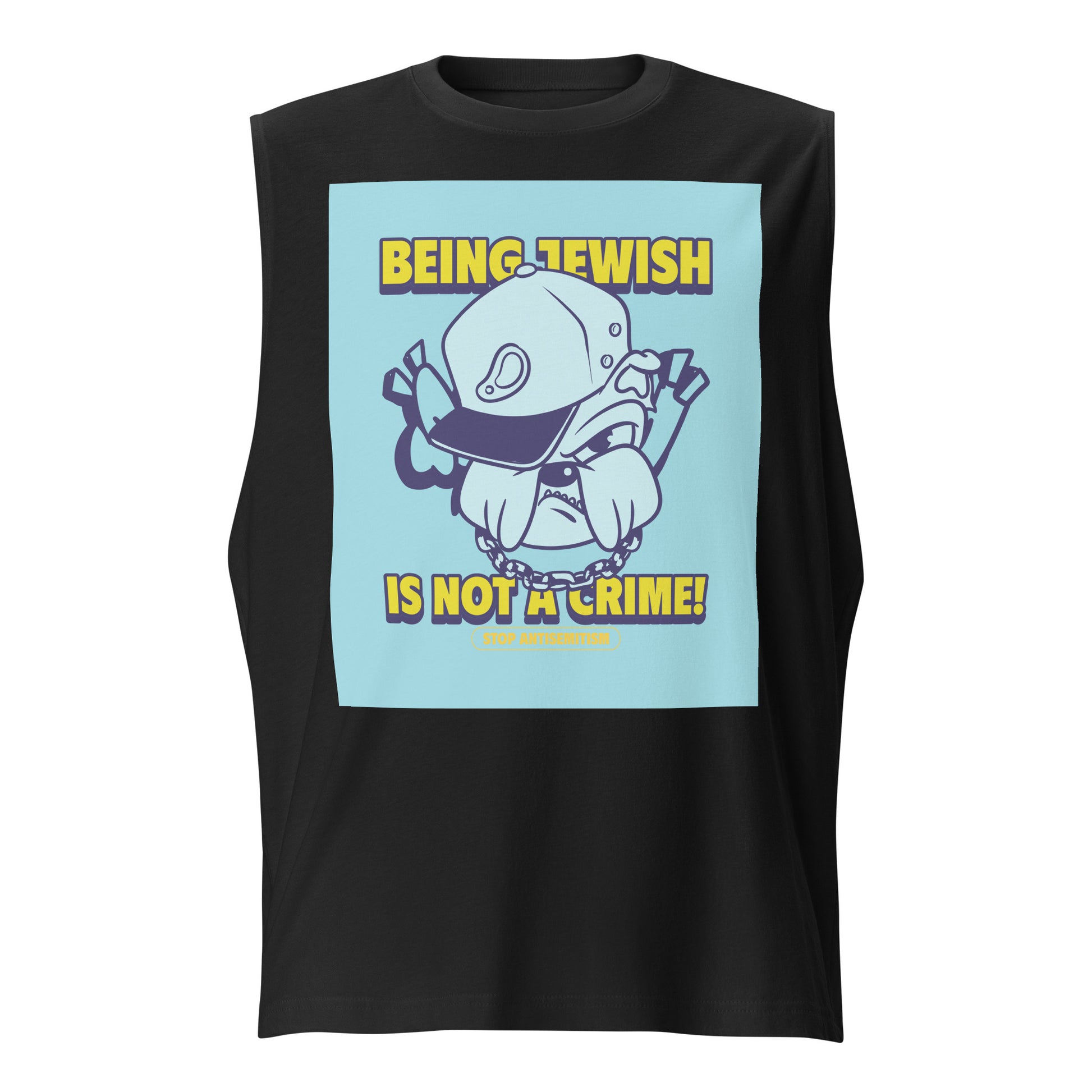 Streetart Graffiti Cartoon | Antisemitism | Unisex Muscle Tank Top Jouparty