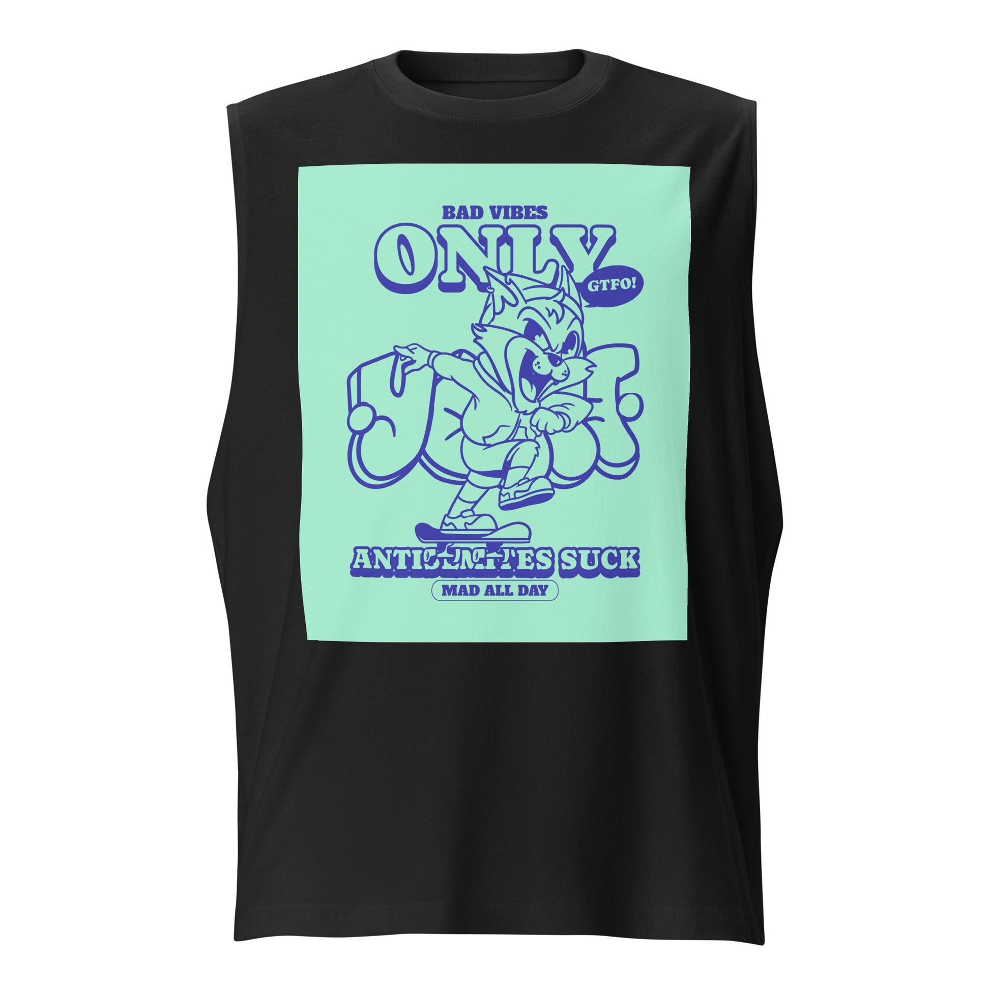 Streetart Graffiti Cartoon | Antisemitism | Unisex Muscle Tank Top Jouparty