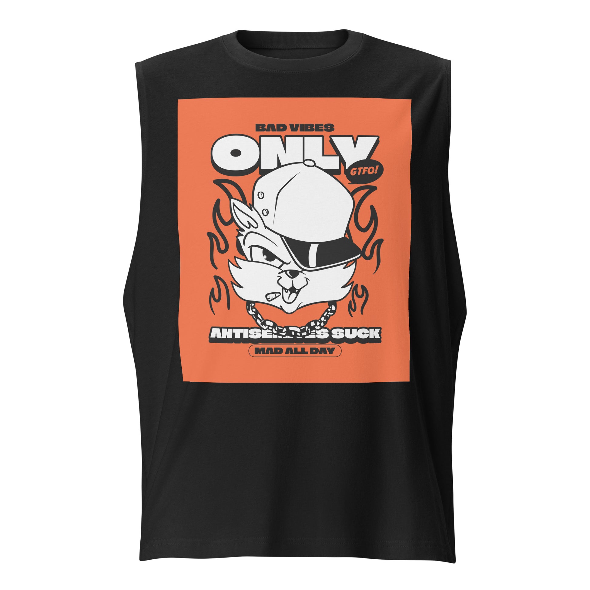 Streetart Graffiti Cartoon | Antisemitism | Unisex Muscle Tank Top