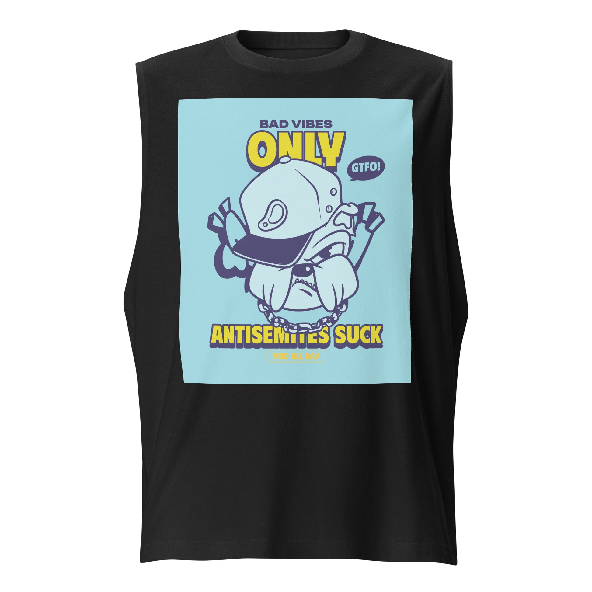 Streetart Graffiti Cartoon | Antisemitism | Unisex Muscle Tank Top