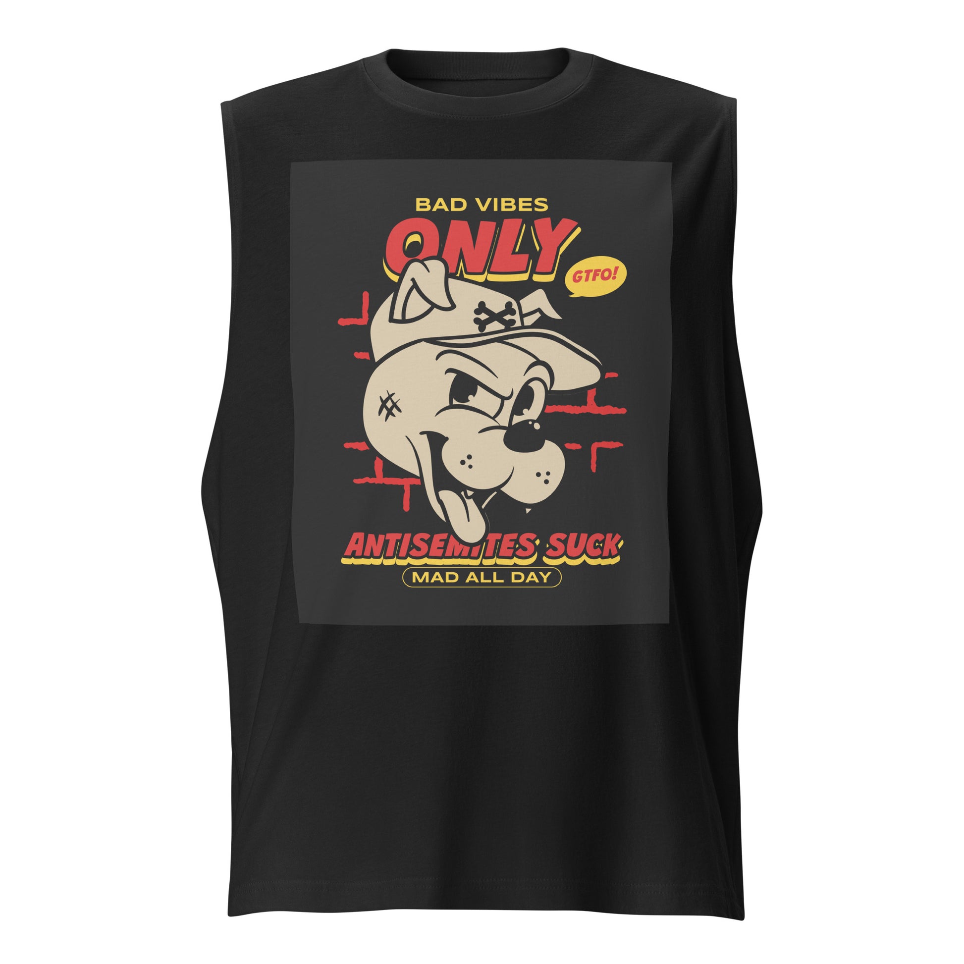 Streetart Graffiti Cartoon | Antisemitism | Unisex Muscle Tank Top