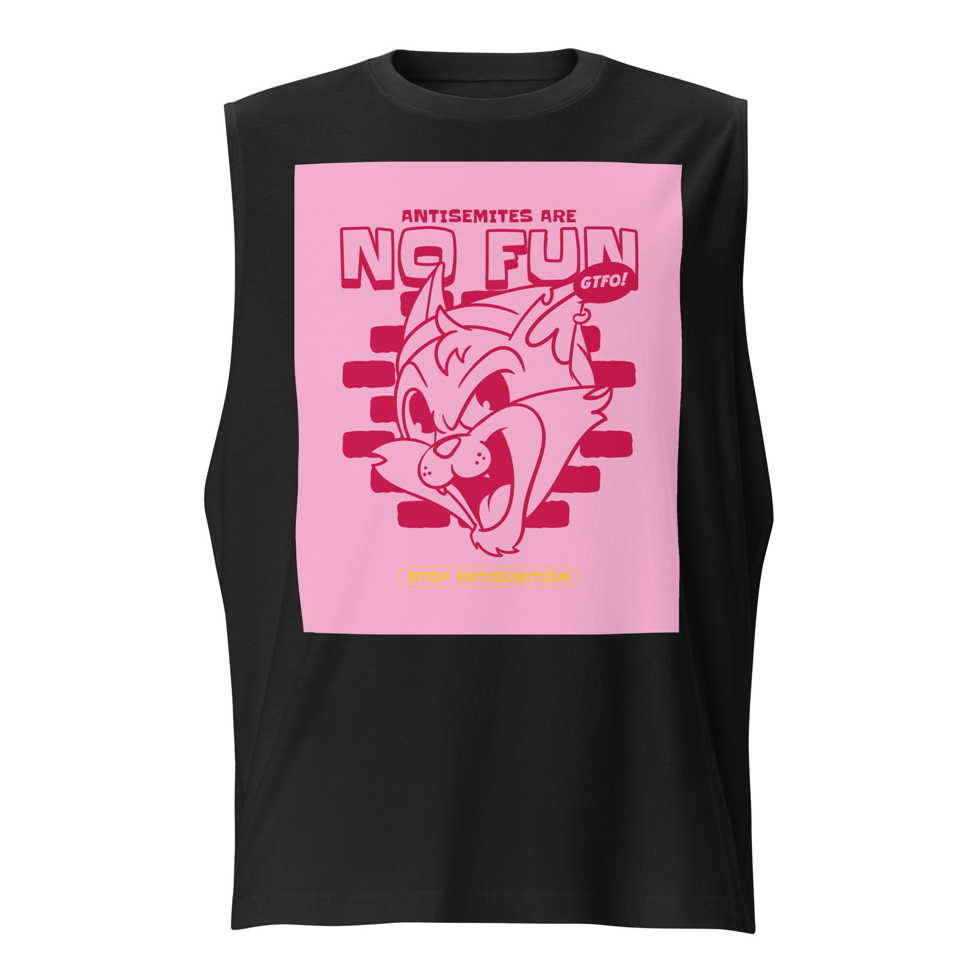 Streetart Graffiti Cartoon | Antisemitism | Unisex Muscle Tank Top Jouparty