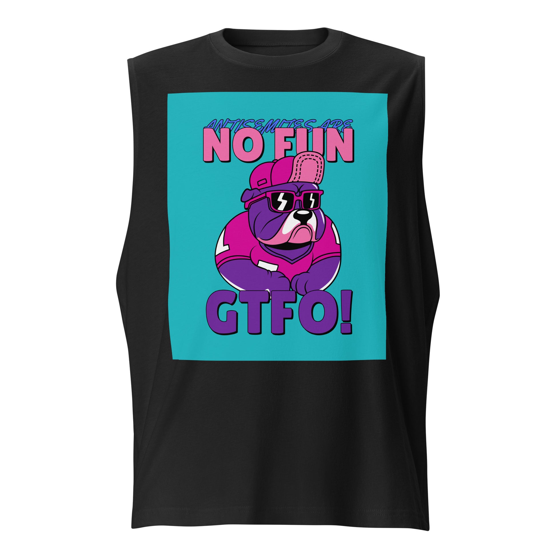 Streetart Graffiti Cartoon | Antisemitism | Unisex Muscle Tank Top Jouparty