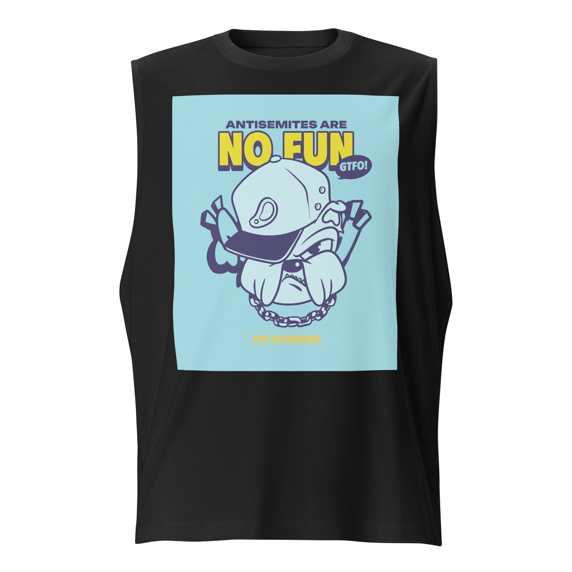 Streetart Graffiti Cartoon | Antisemitism | Unisex Muscle Tank Top Jouparty