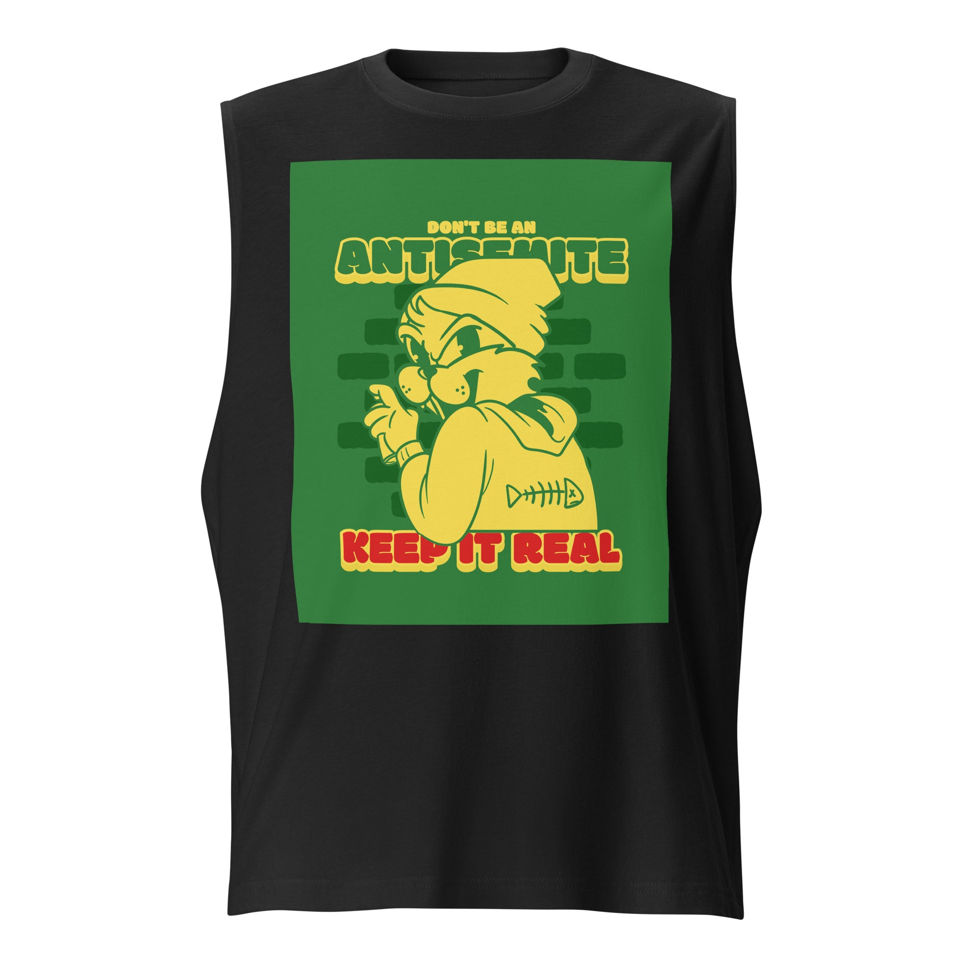 Streetart Graffiti Cartoon | Antisemitism | Unisex Muscle Tank Top
