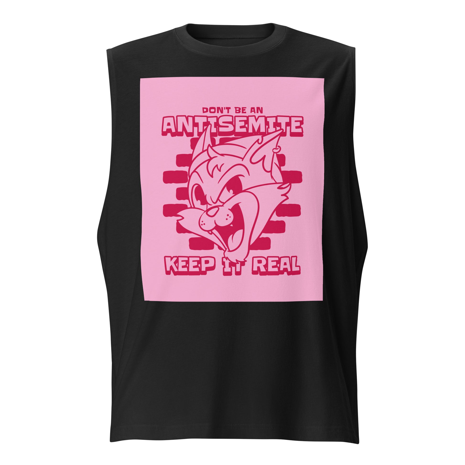 Streetart Graffiti Cartoon | Antisemitism | Unisex Muscle Tank Top