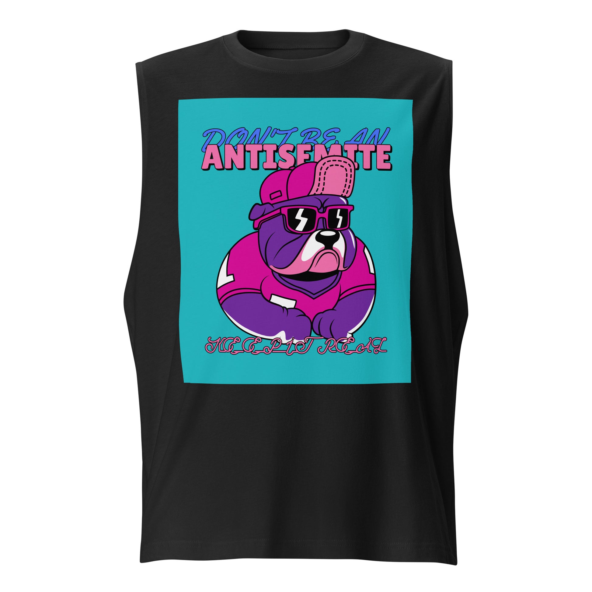 Streetart Graffiti Cartoon | Antisemitism | Unisex Muscle Tank Top Jouparty