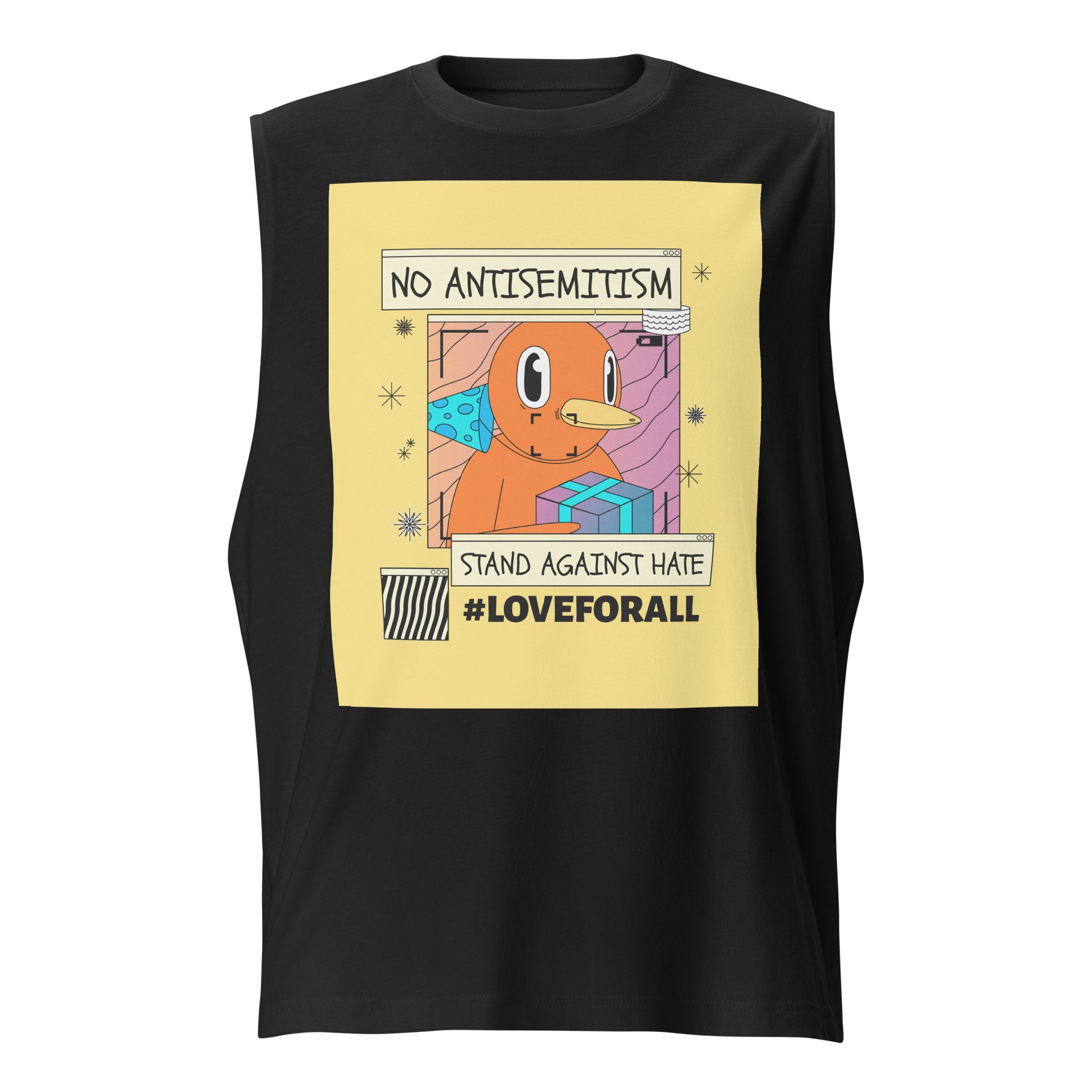No Antisemitism Party | Unisex Muscle Tank Top Jouparty