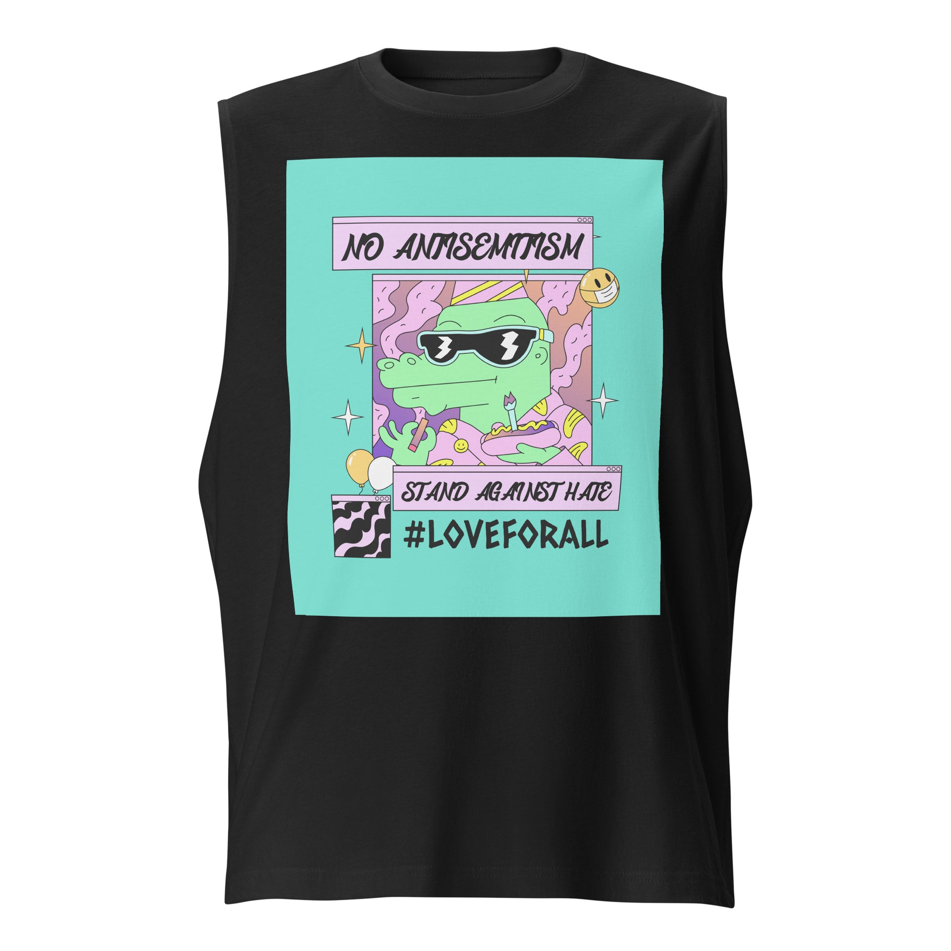 No Antisemitism Party | Unisex Muscle Tank Top Jouparty