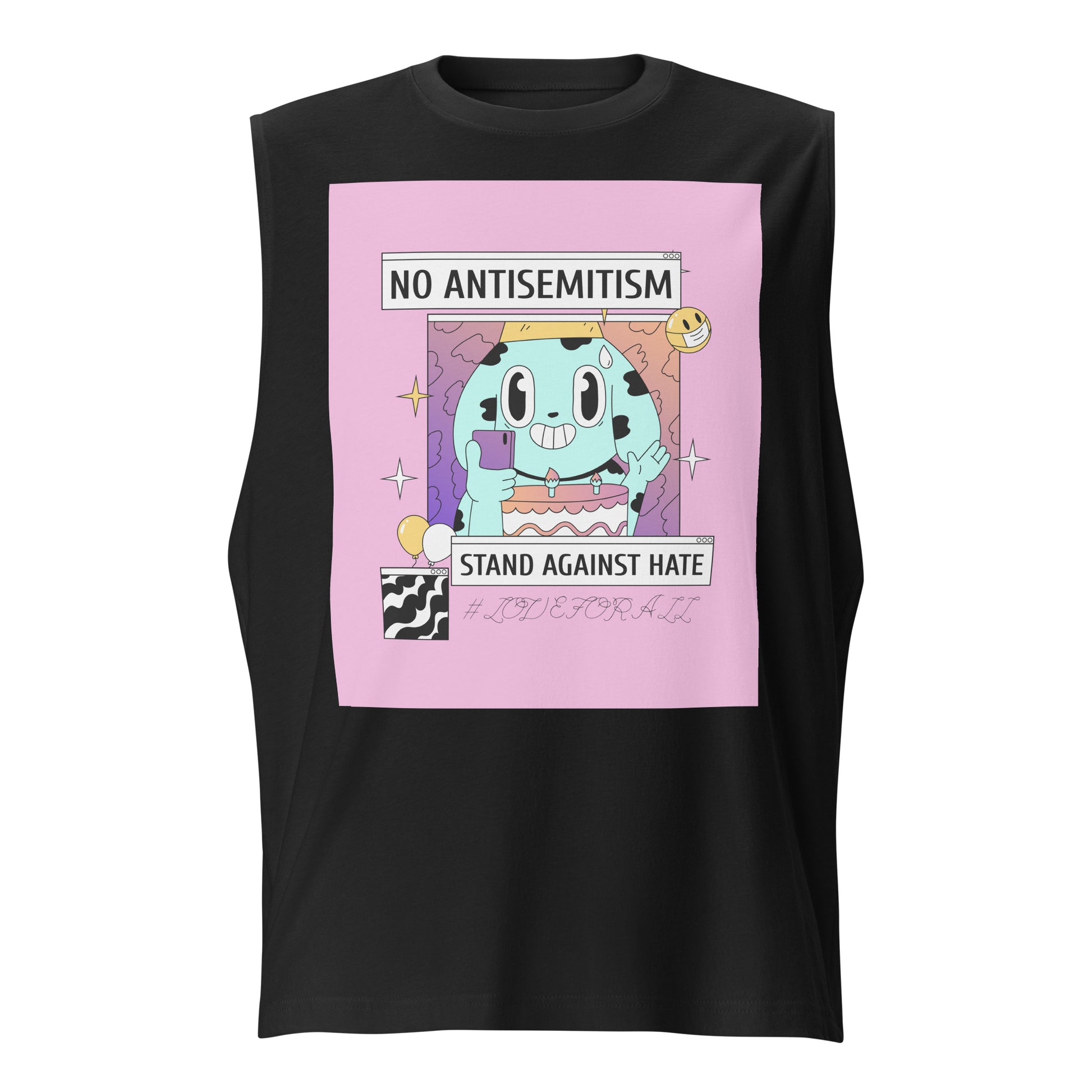 No Antisemitism Party | Unisex Muscle Tank Top Jouparty