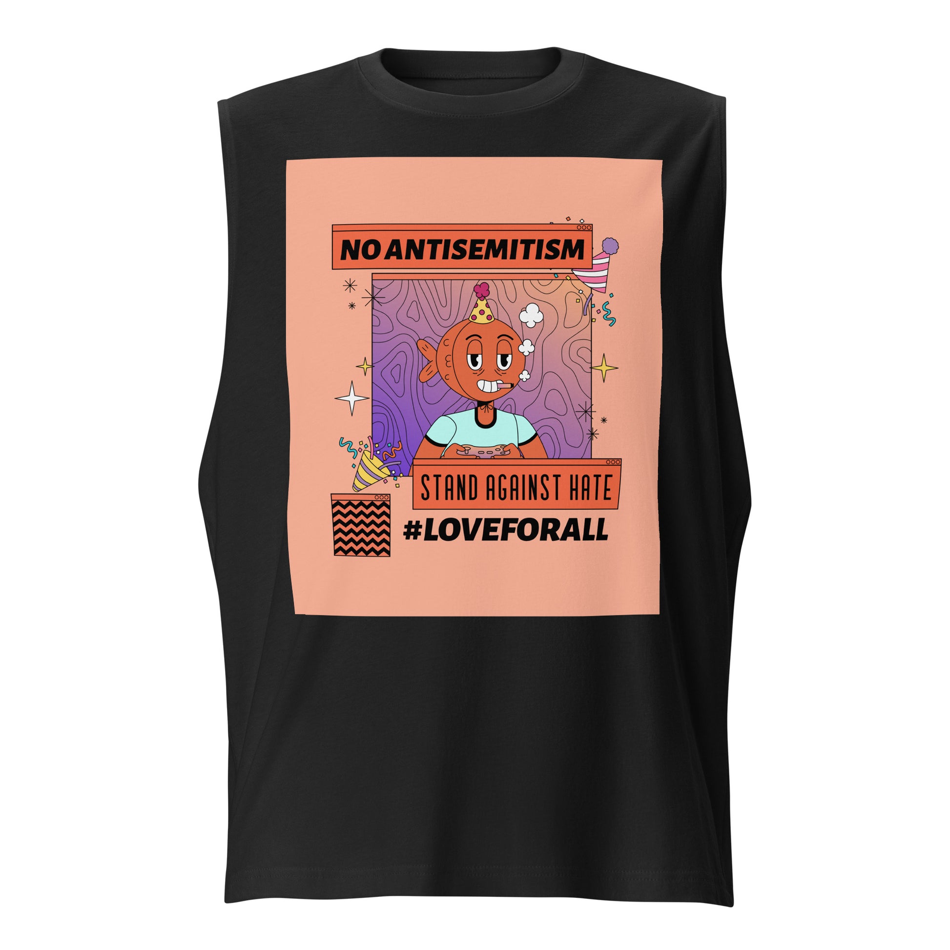 No Antisemitism Party | Unisex Muscle Tank Top