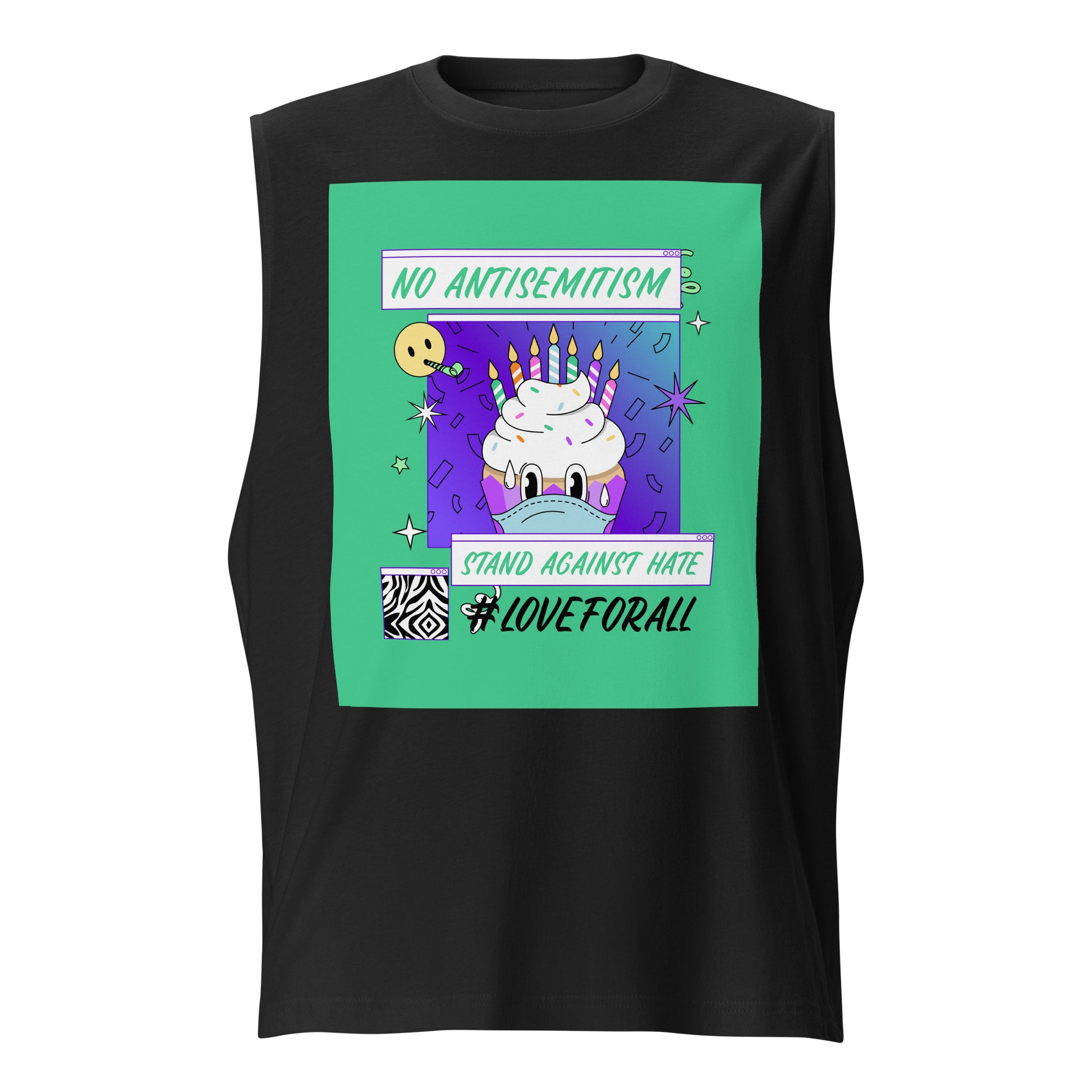No Antisemitism Party | Unisex Muscle Tank Top