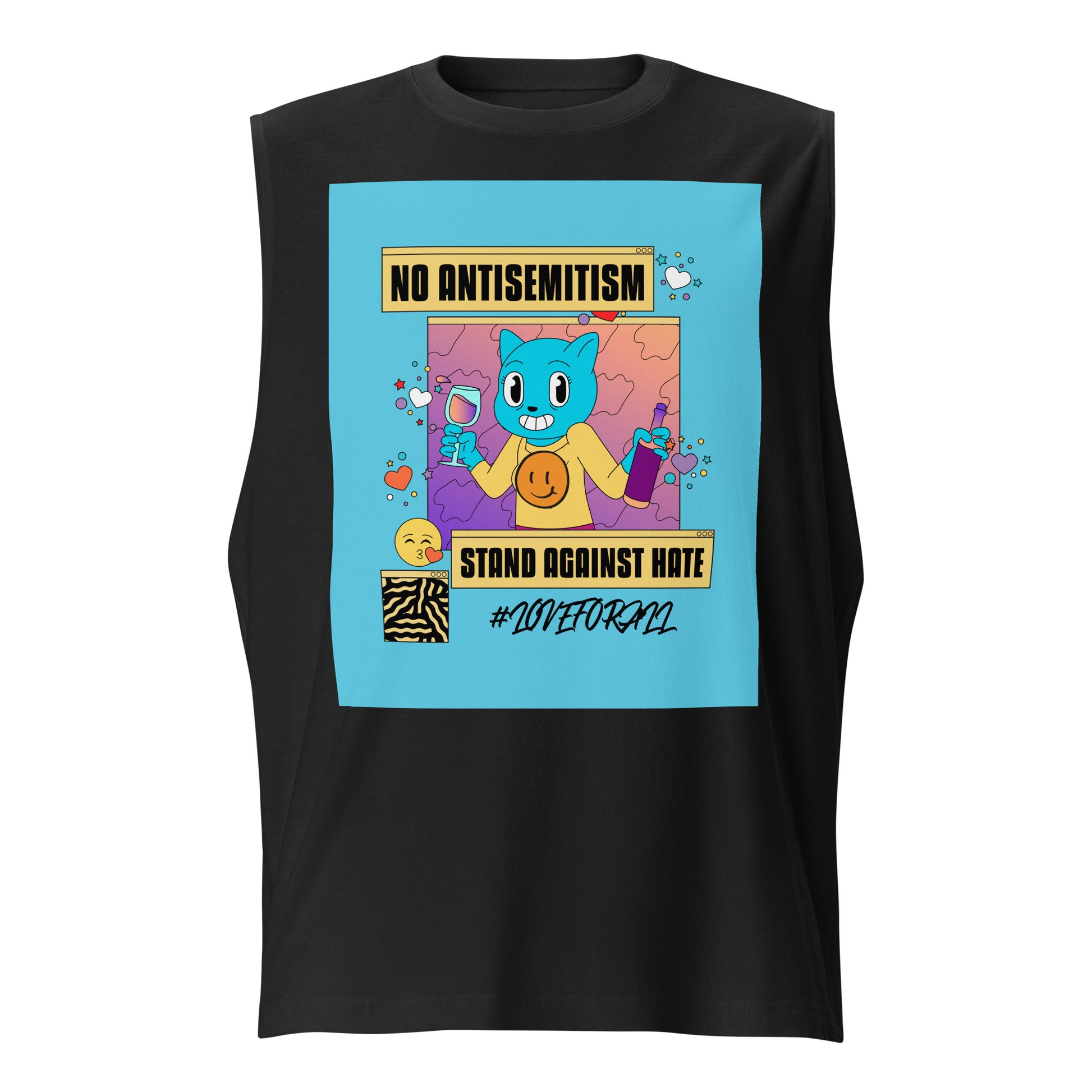 No Antisemitism Party | Unisex Muscle Tank Top Jouparty