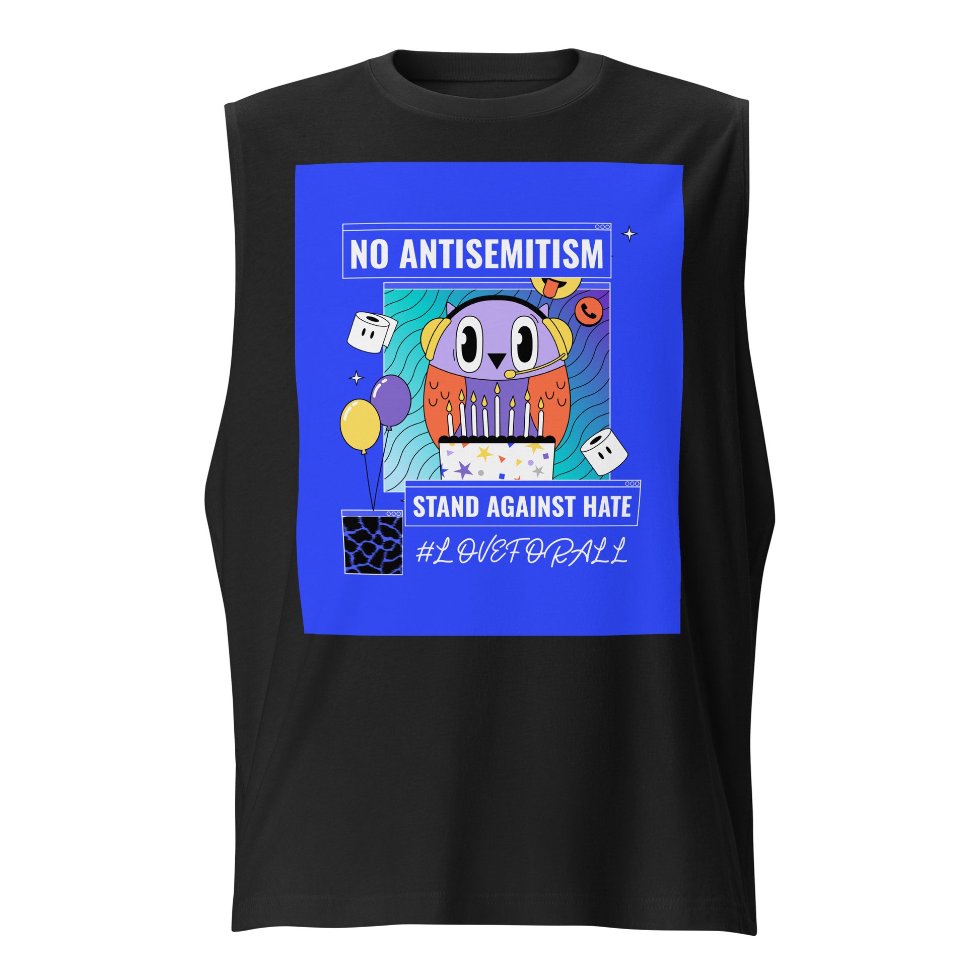 No Antisemitism Party | Unisex Muscle Tank Top Jouparty