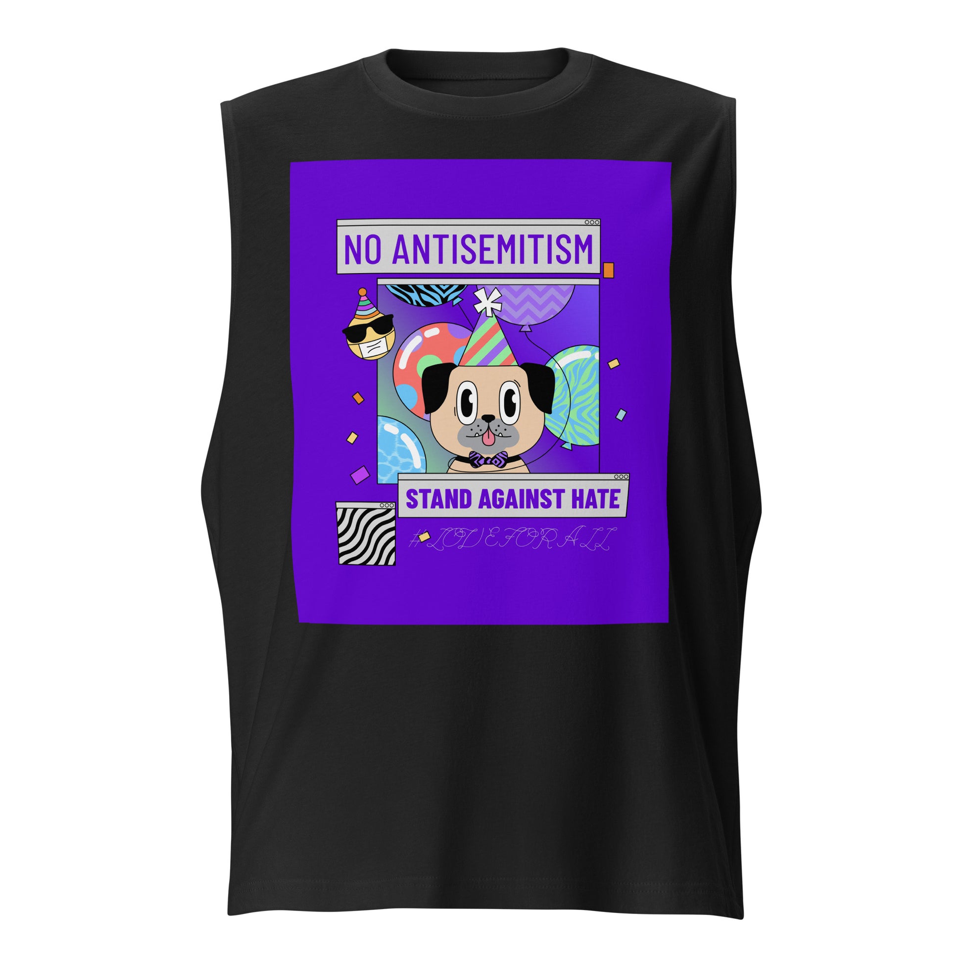No Antisemitism Party | Unisex Muscle Tank Top Jouparty