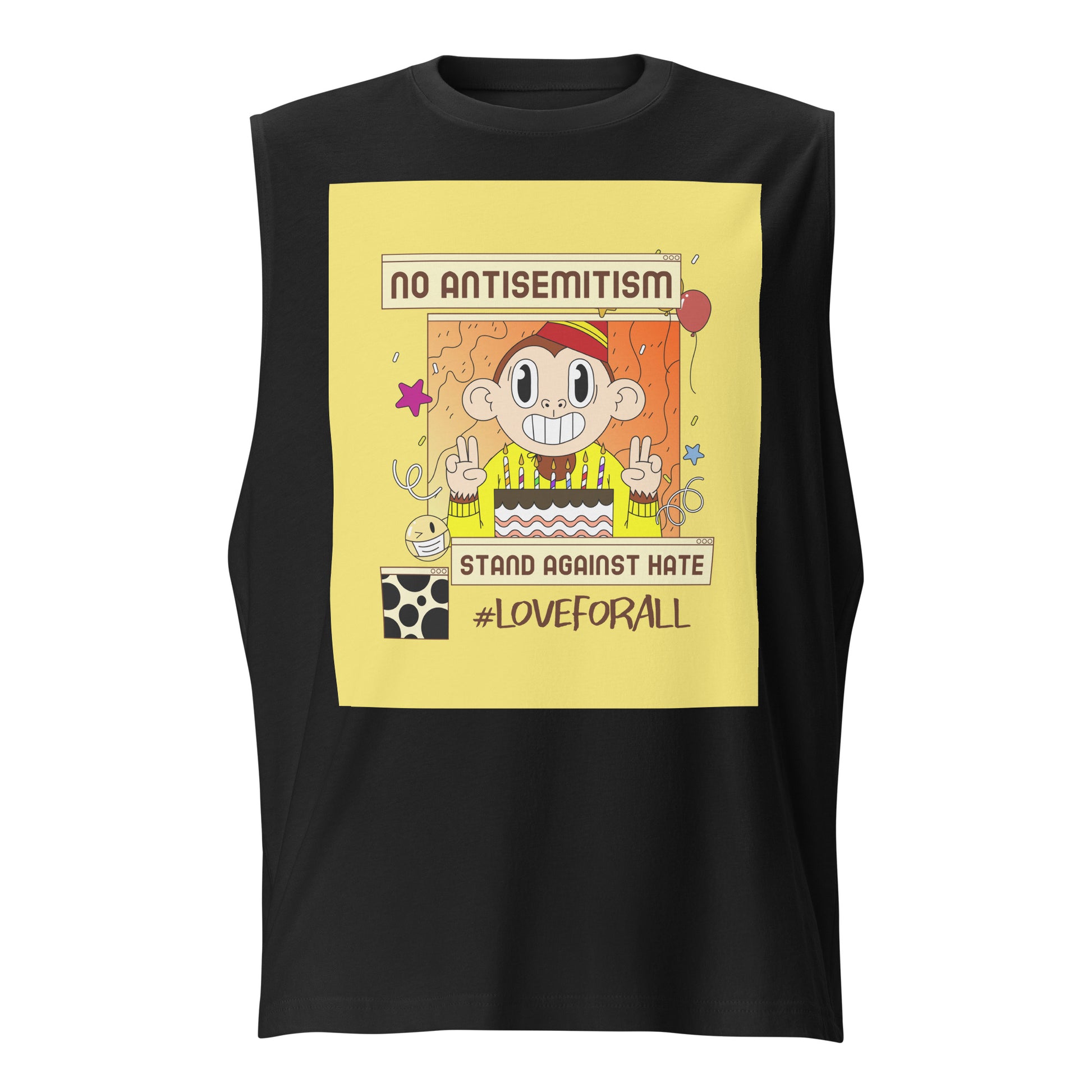 No Antisemitism Party | Unisex Muscle Tank Top Jouparty