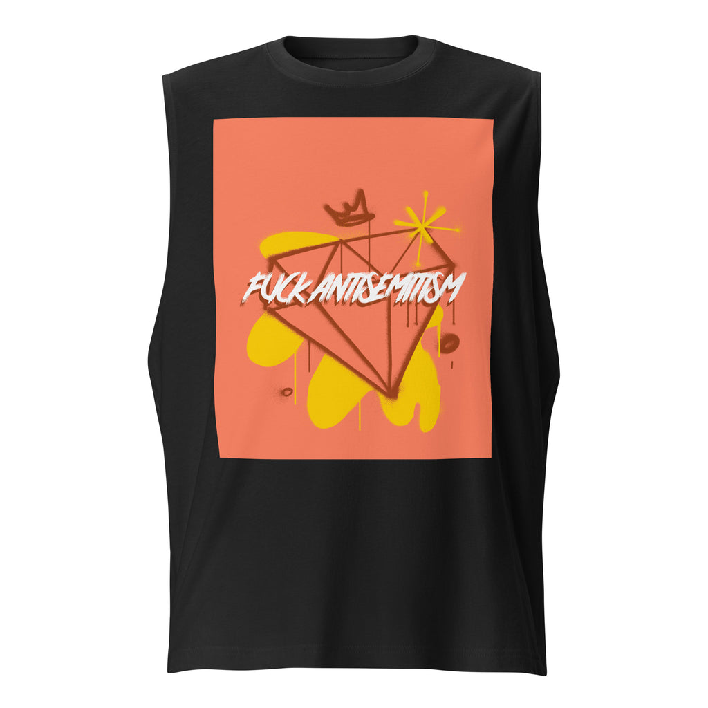 Fuck Antisemitism Graffiti | Unisex  Muscle Tank Top Jouparty