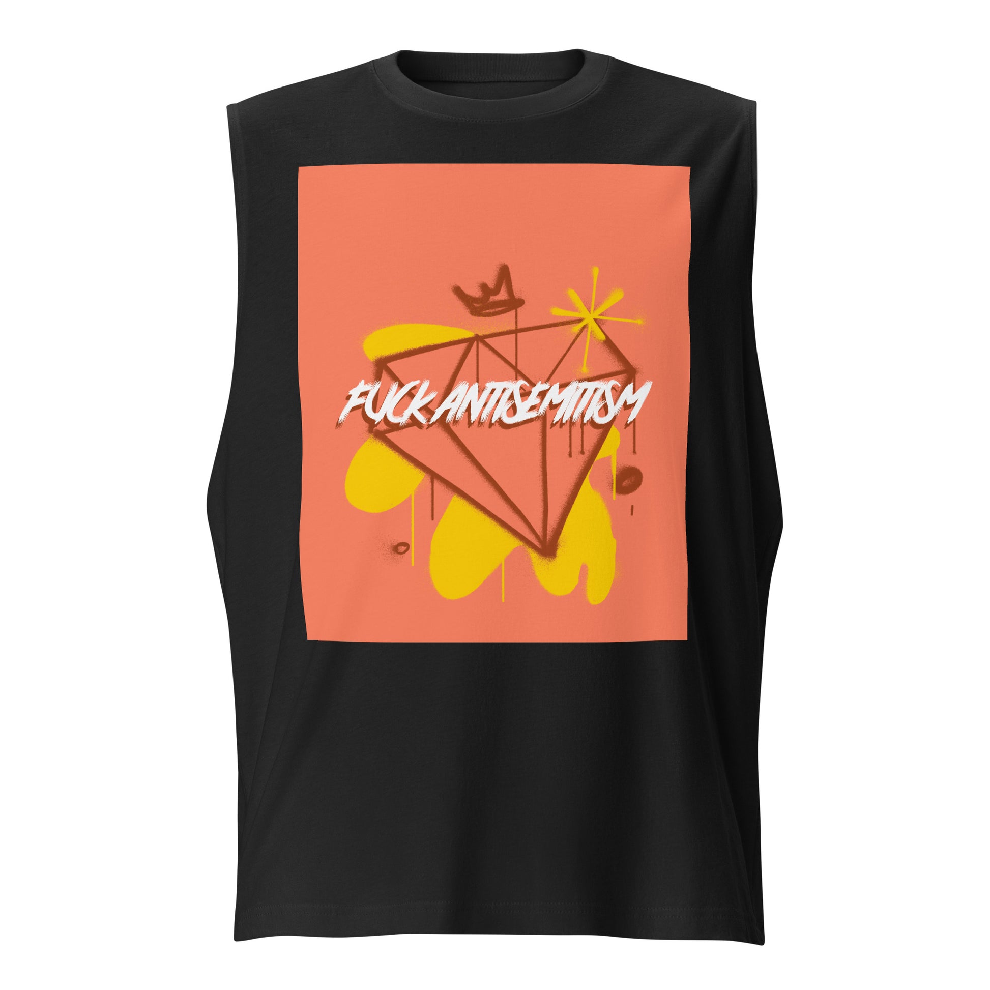 Fuck Antisemitism Graffiti | Unisex  Muscle Tank Top Jouparty