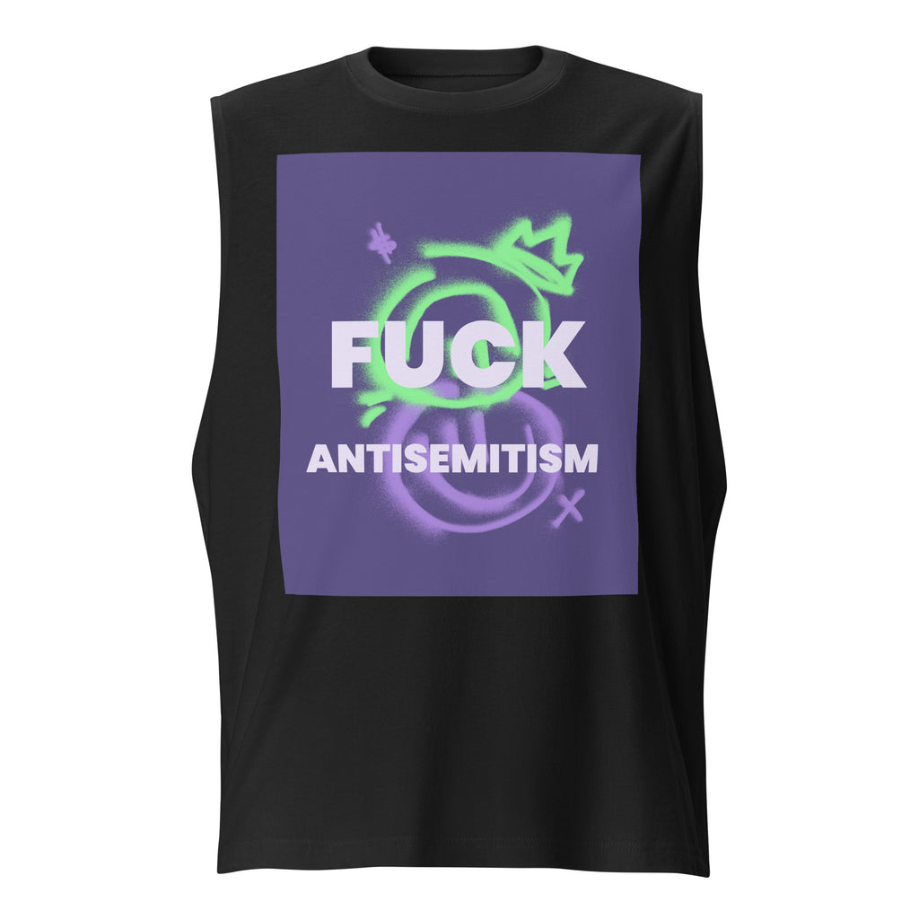 Fuck Antisemitism Graffiti | Unisex  Muscle Tank Top Jouparty