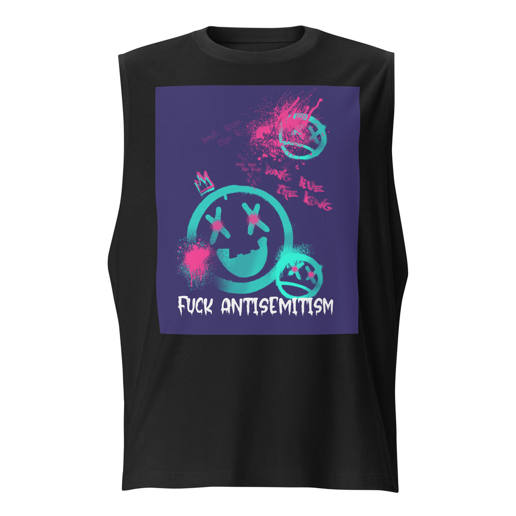 Fuck Antisemitism Graffiti | Unisex  Muscle Tank Top Jouparty