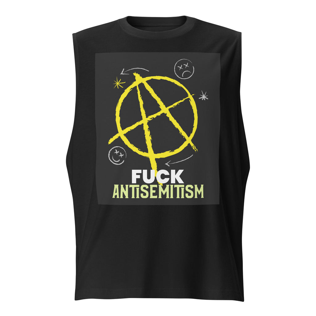 Fuck Antisemitism Graffiti | Unisex  Muscle Tank Top Jouparty