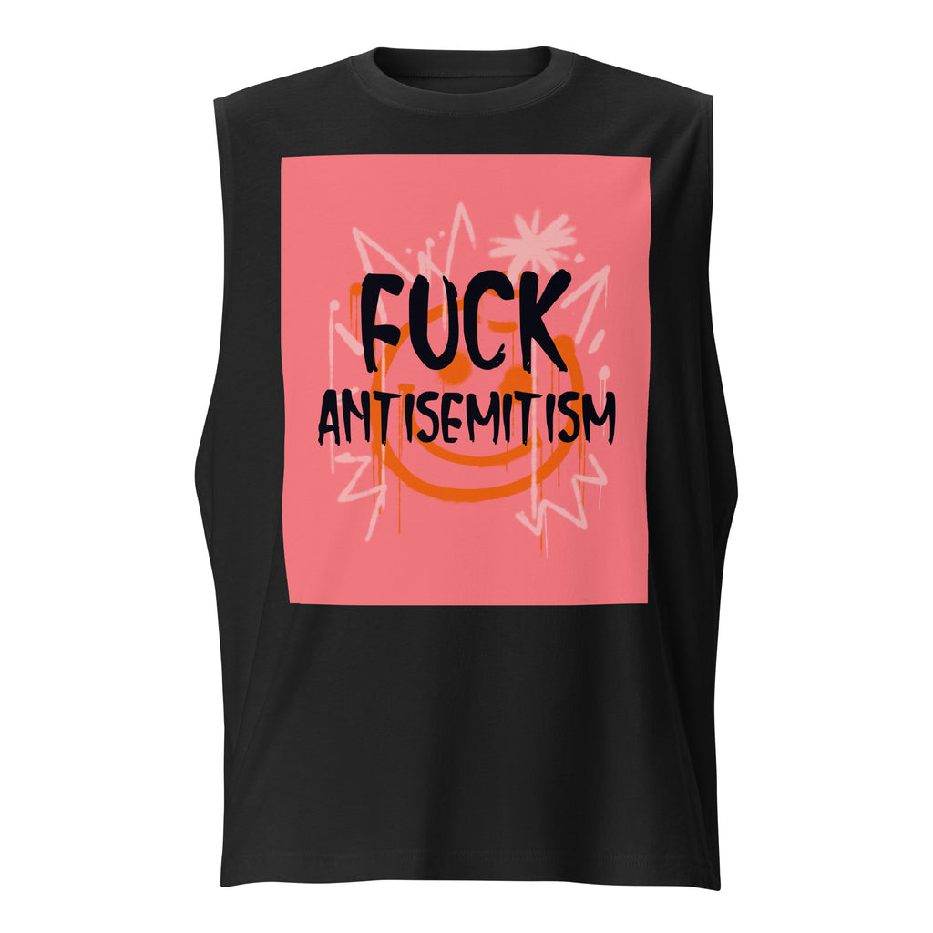 Fuck Antisemitism Graffiti | Unisex  Muscle Tank Top Jouparty