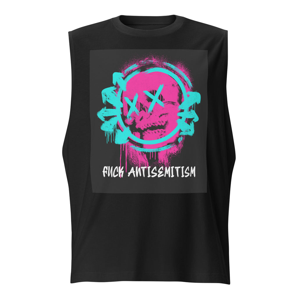 Fuck Antisemitism Graffiti | Unisex  Muscle Tank Top Jouparty
