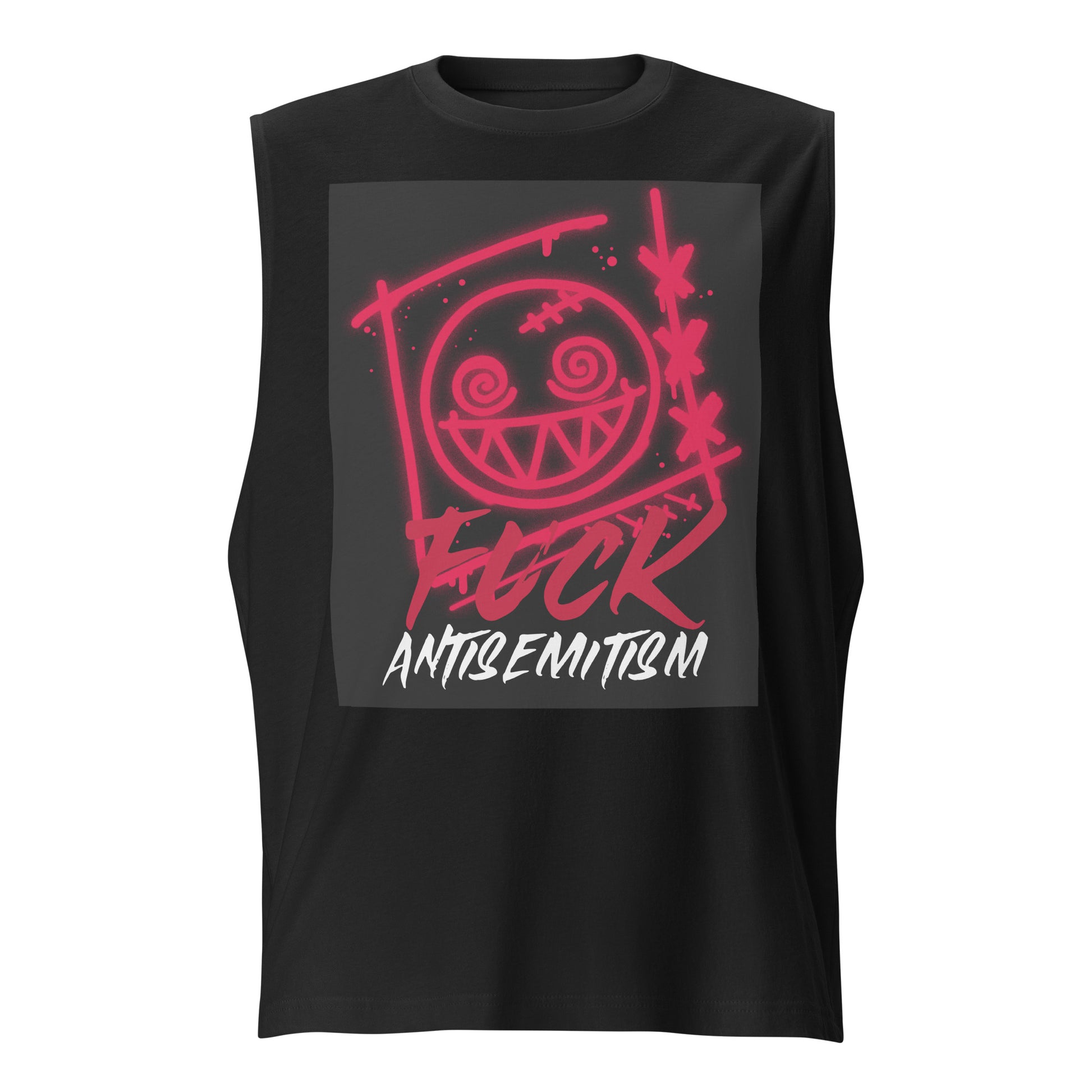 Fuck Antisemitism Graffiti | Unisex  Muscle Tank Top Jouparty
