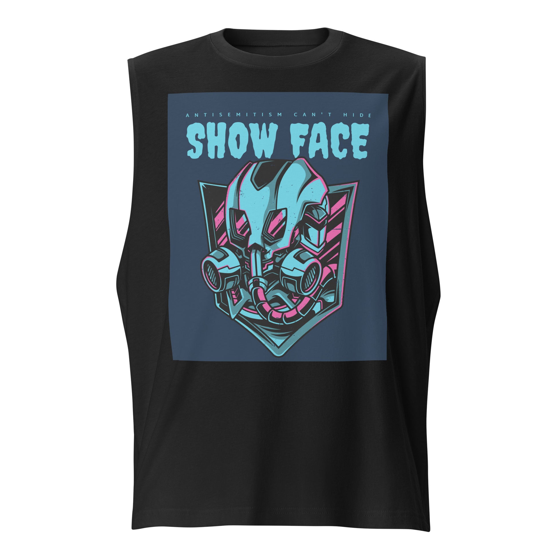 Show Face | Antisemitism Can't Hide | Unisex Muscle Tank Top Jouparty