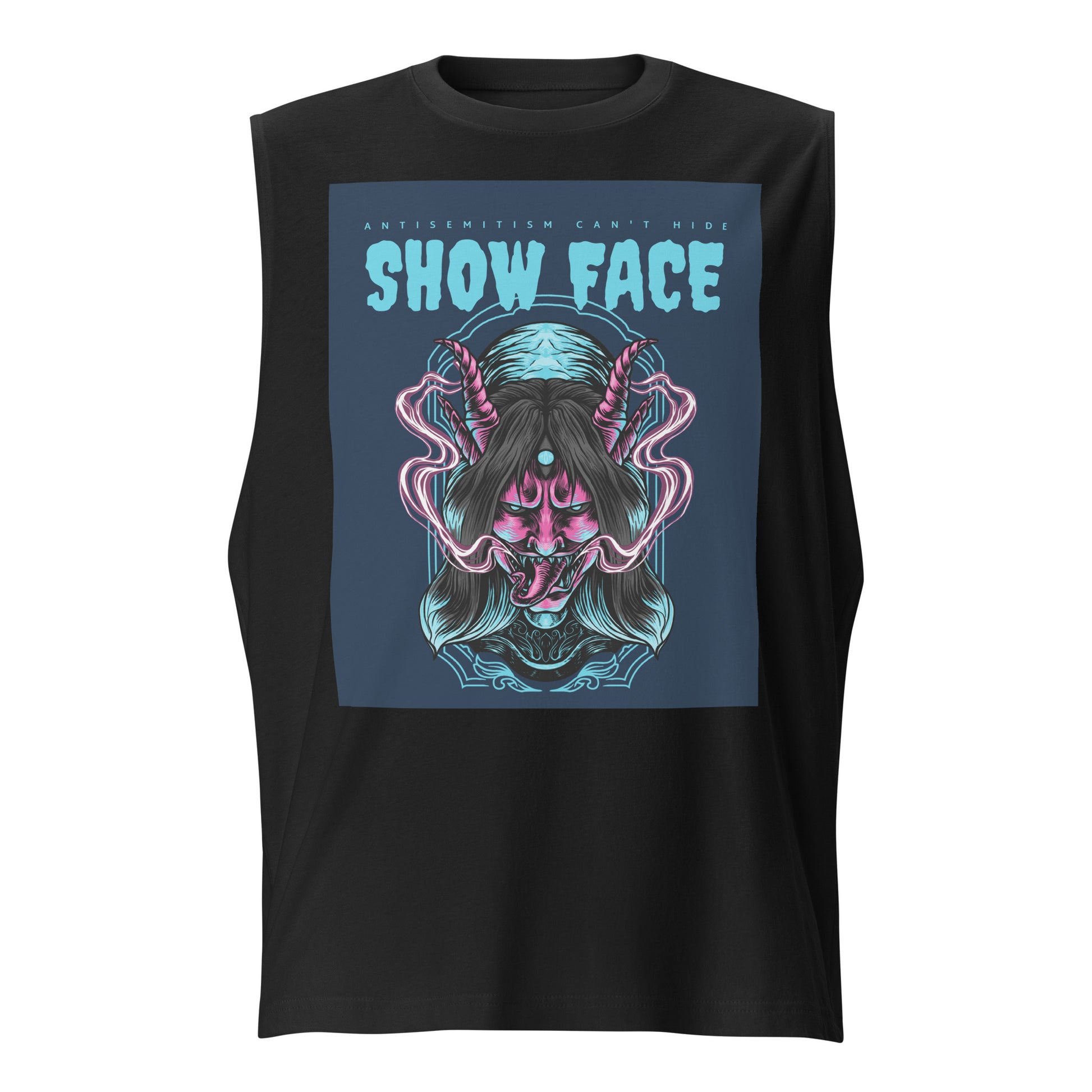 Show Face | Antisemitism Can't Hide | Unisex Muscle Tank Top Jouparty