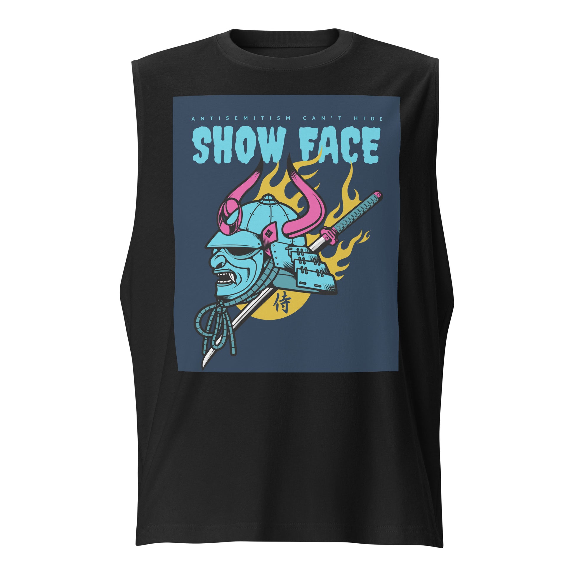 Show Face | Antisemitism Can't Hide | Unisex Muscle Tank Top Jouparty