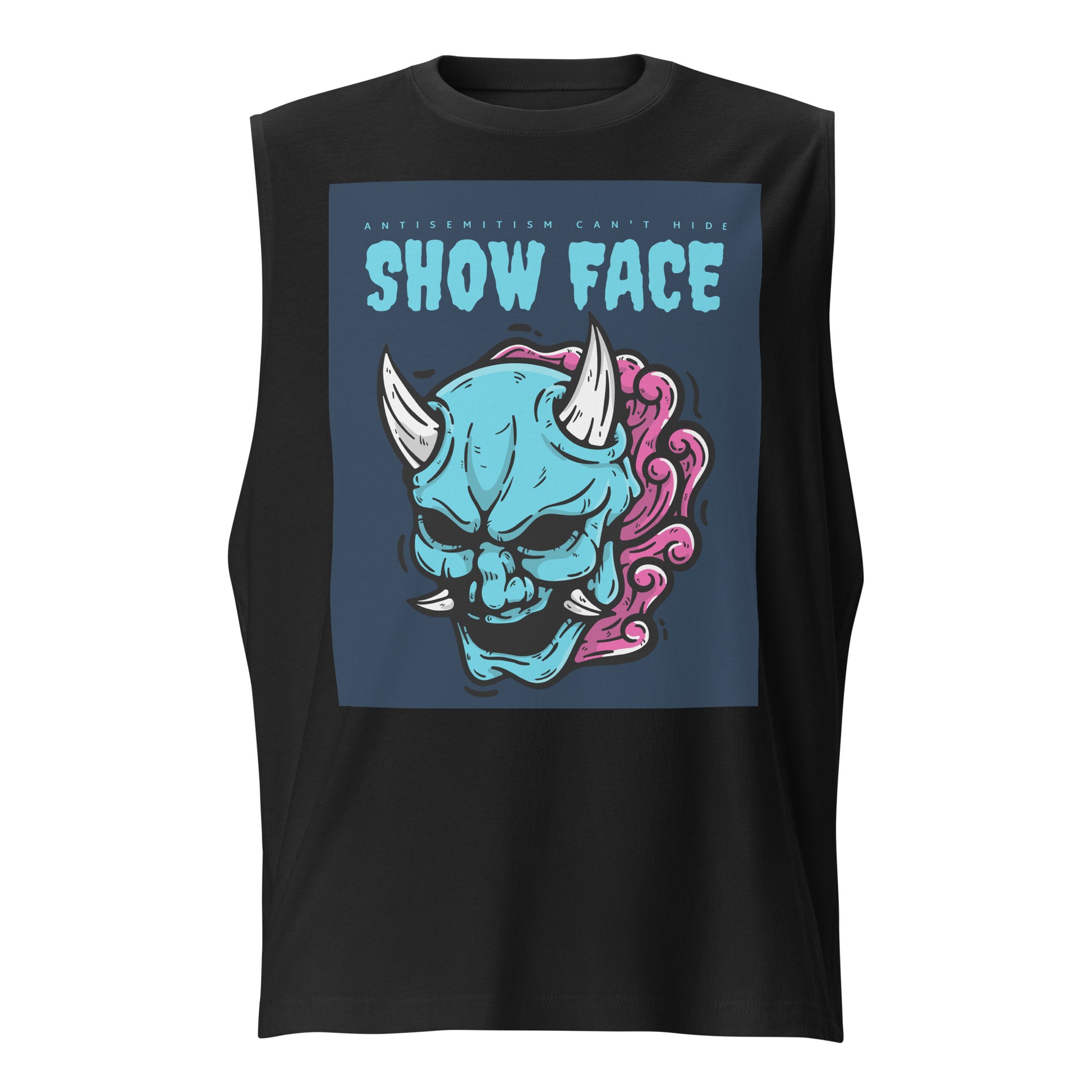 Show Face | Antisemitism Can't Hide | Unisex Muscle Tank Top Jouparty