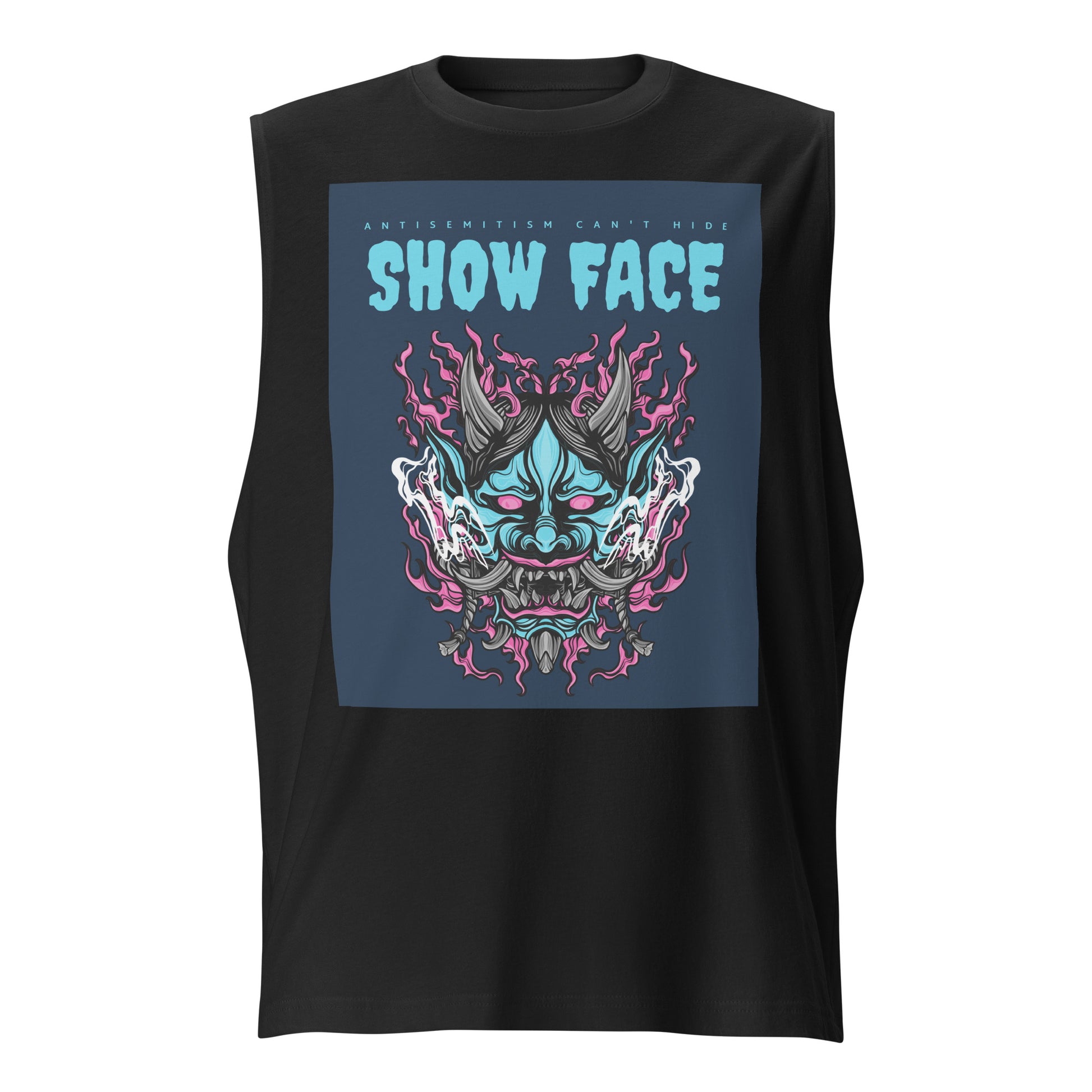 Show Face | Antisemitism Can't Hide | Unisex Muscle Tank Top Jouparty