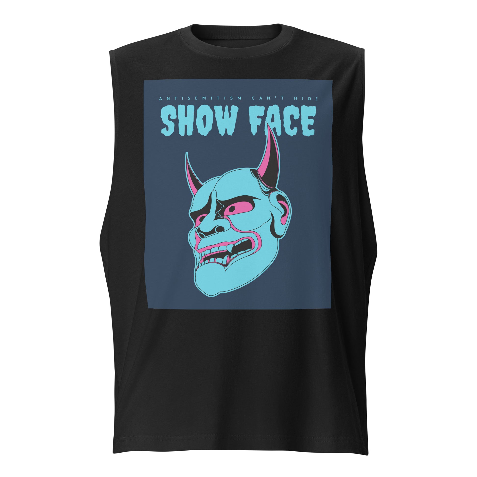 Show Face | Antisemitism Can't Hide | Unisex Muscle Tank Top Jouparty