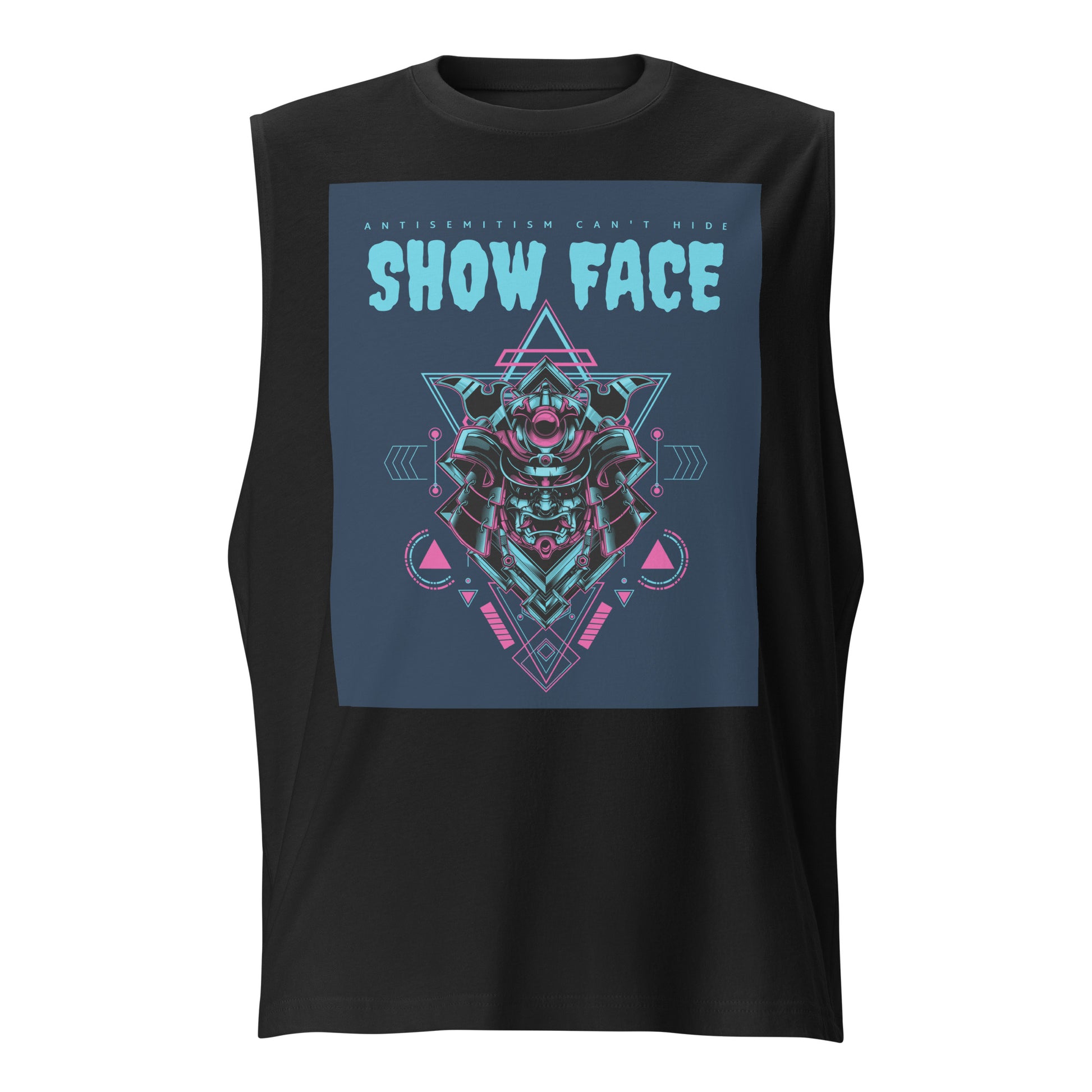 Show Face | Antisemitism Can't Hide | Unisex Muscle Tank Top Jouparty
