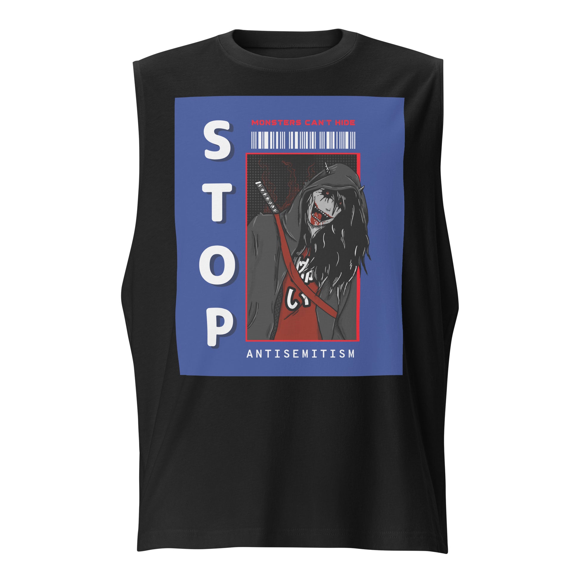 Monsters Can't Hide | Antisemitism | Unisex Muscle Tank Top Jouparty
