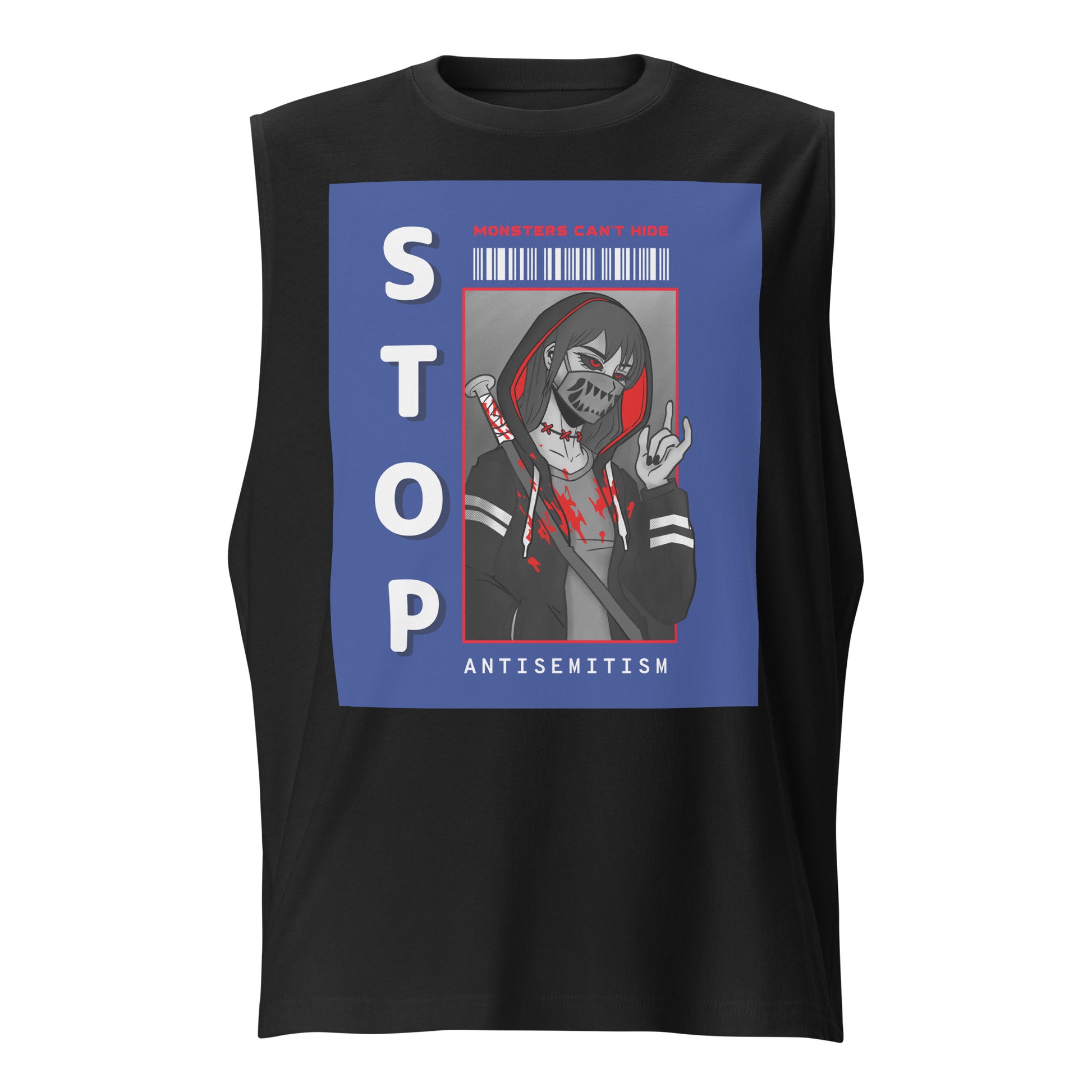 Monsters Can't Hide | Antisemitism | Unisex Muscle Tank Top