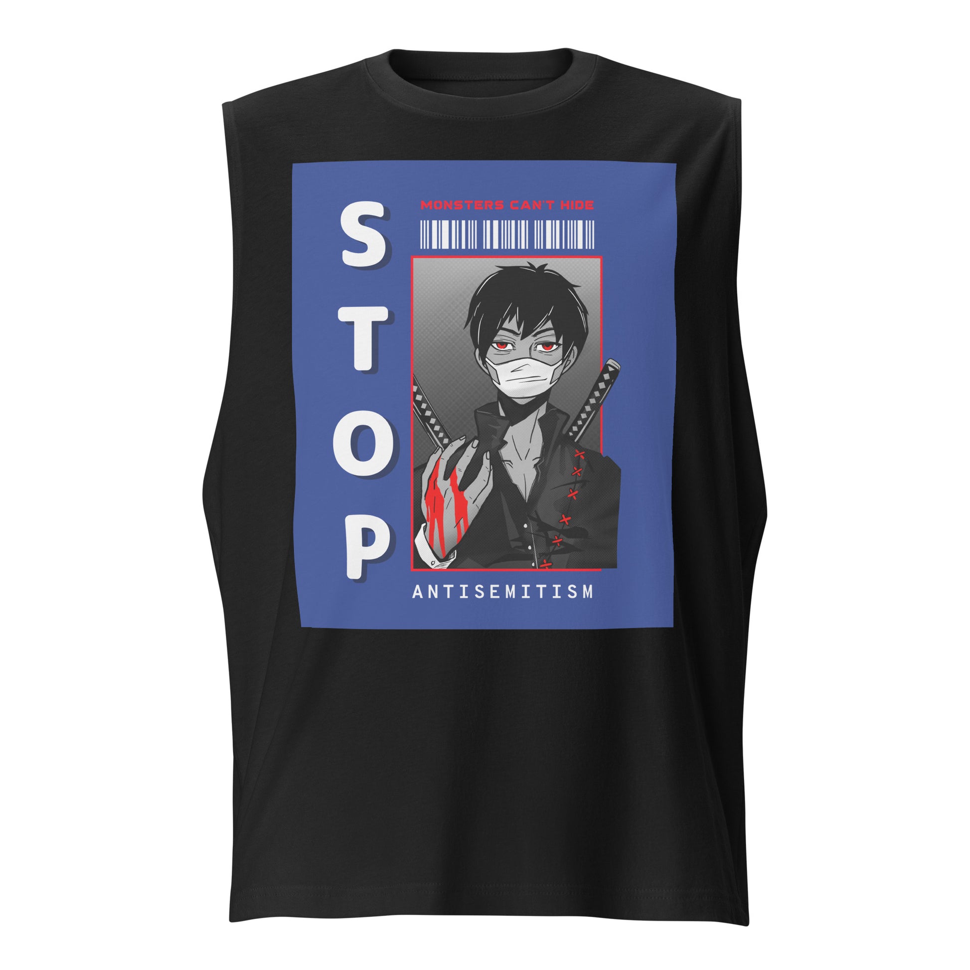 Monsters Can't Hide | Antisemitism | Unisex Muscle Tank Top Jouparty